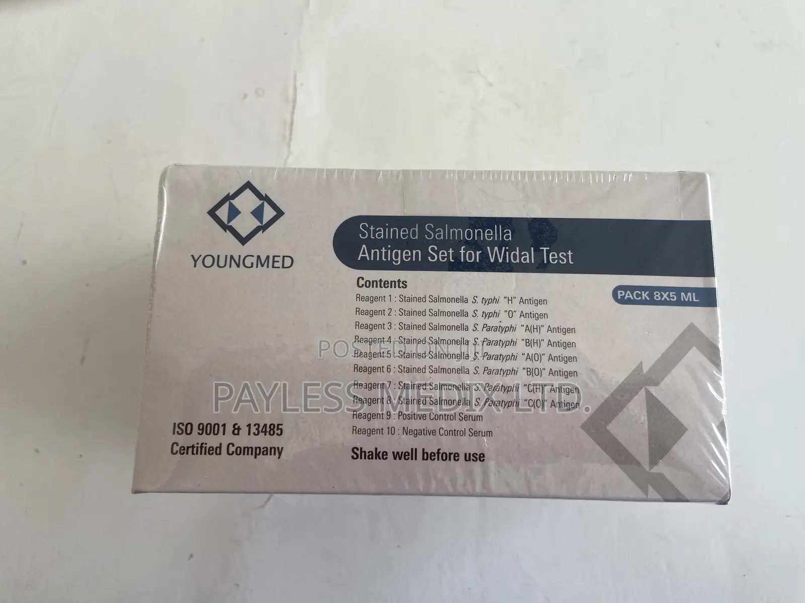 Widal (Typhoid) Test Kit Reagents