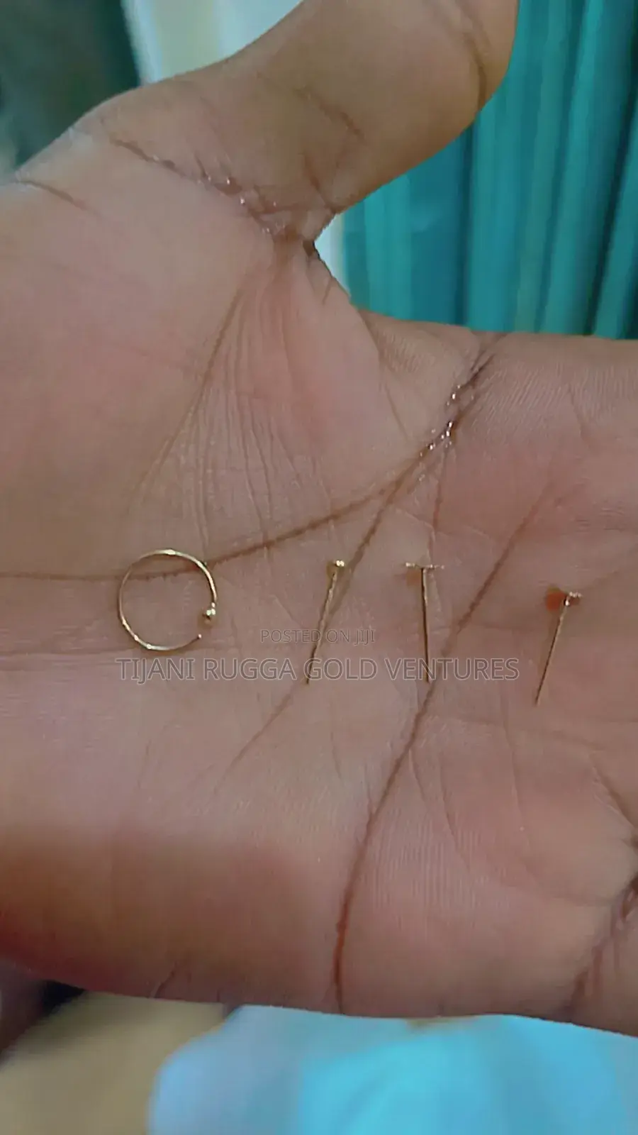 Pure Gold 750 Italy 18karat Nose Ring