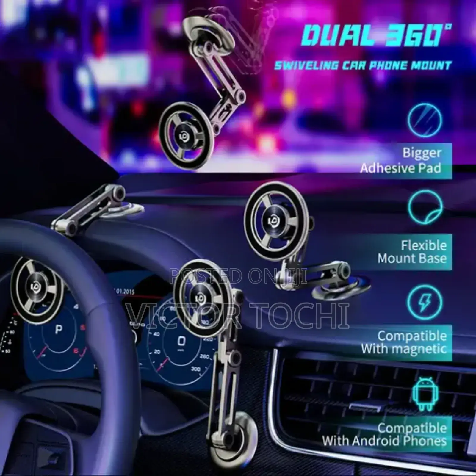 Car Phone Holder Magnet Bracket