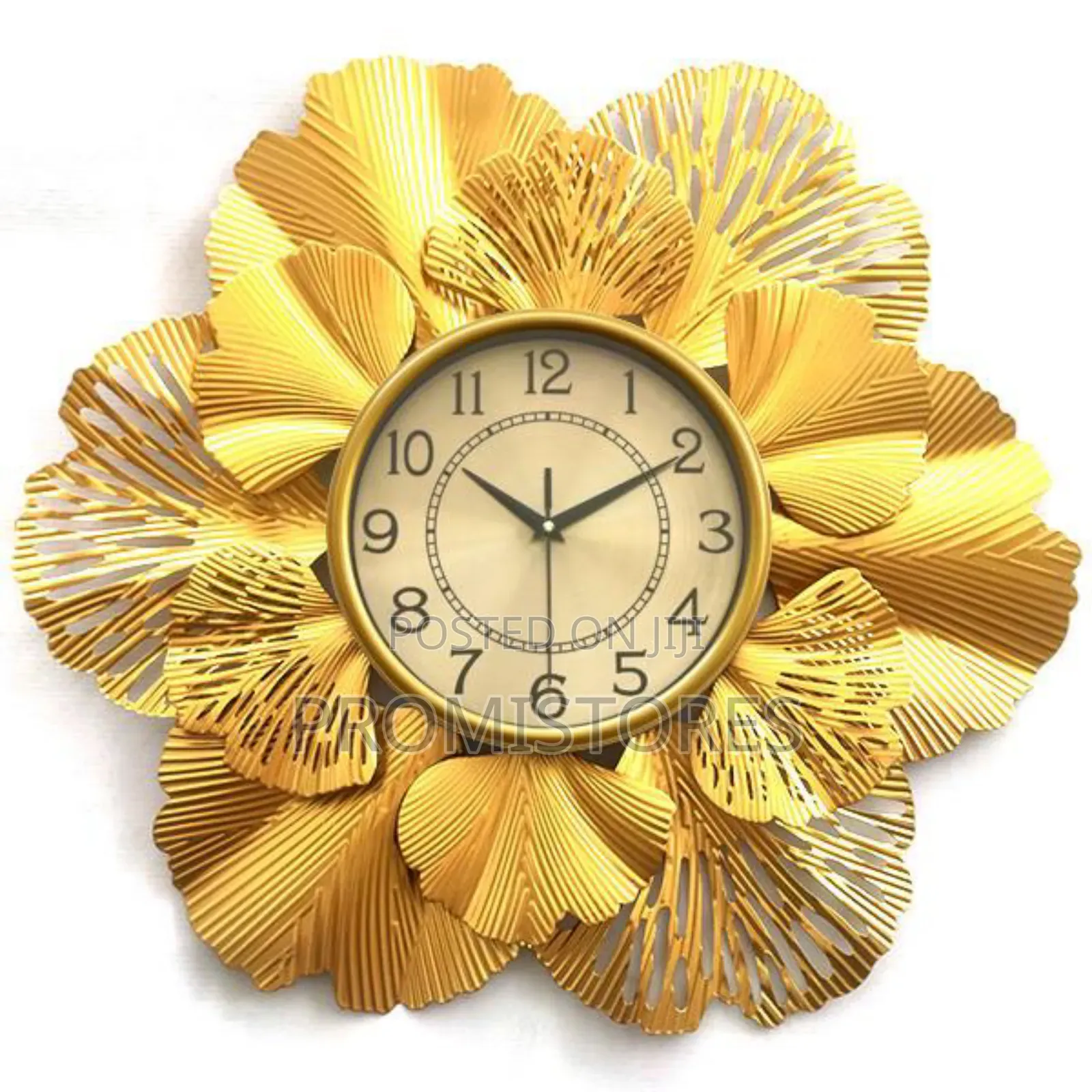 3D Design Ginkgo Leaf Wall Clock