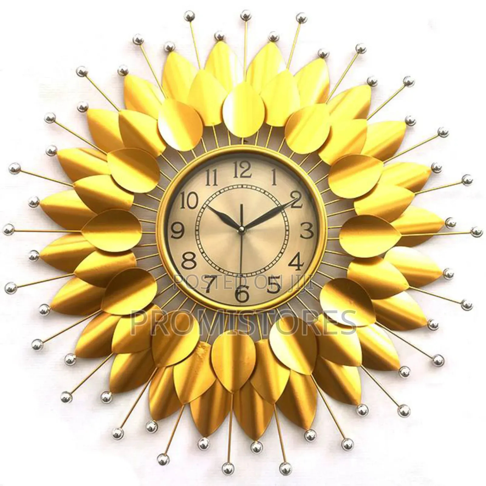 Decorative Metal Mid Century Wall Clock