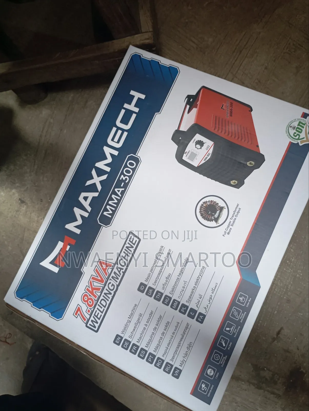 7.8kva Welding Machine 300amps Maxmech Welding Machine