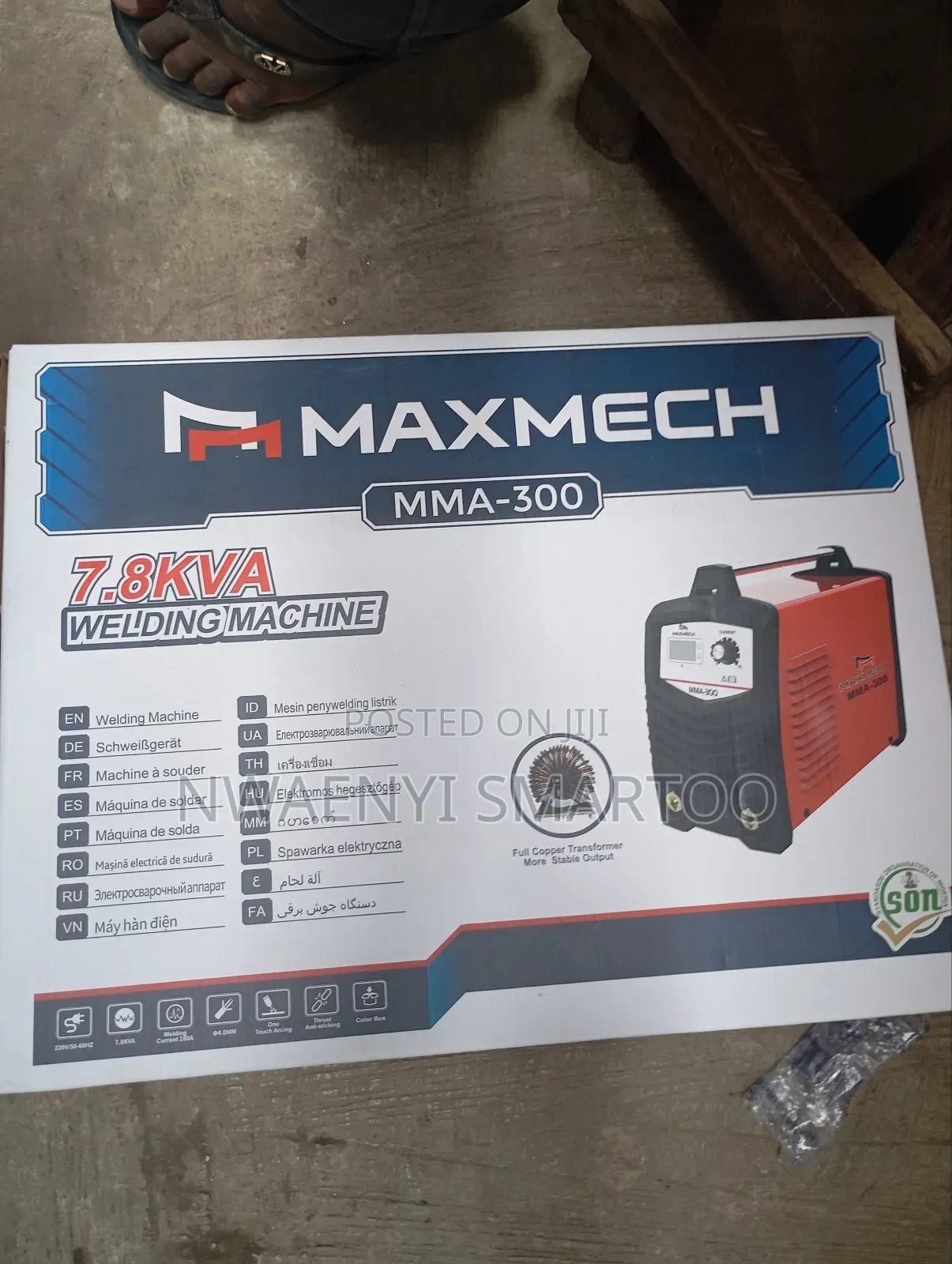 7.8kva Welding Machine 300amps Maxmech Welding Machine