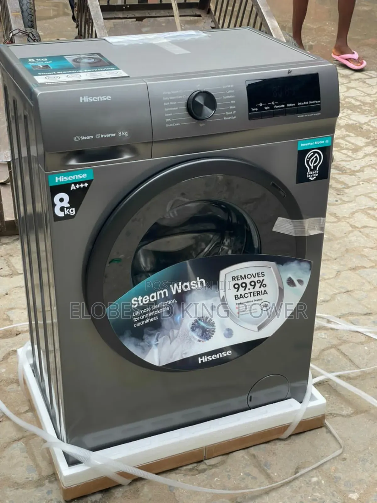 8kg Hisense Automatic Wash and Spin, Inverter 100% Copper