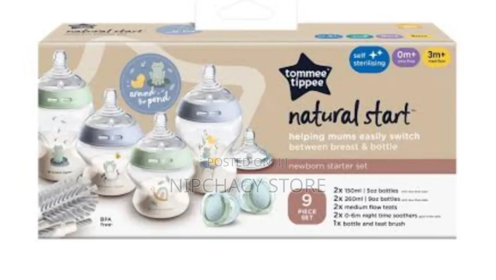 Original Tommee Tippee Baby Feeding Bottles Set
