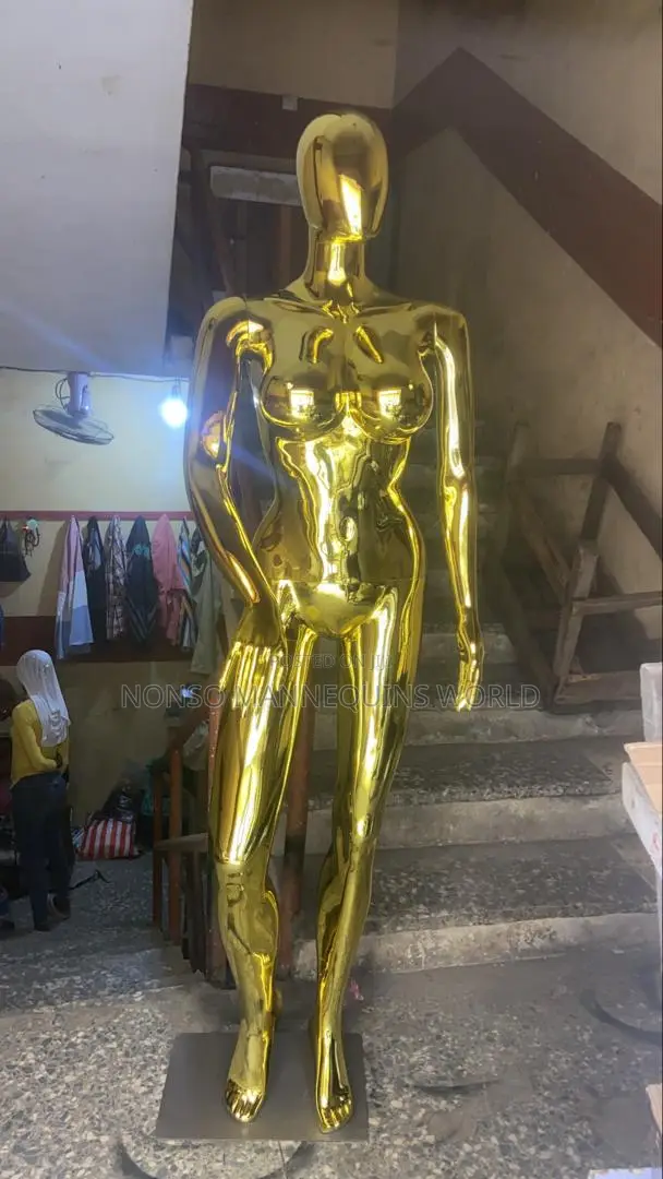 Size 12 Gold Faceless Female Detachable Mannequin