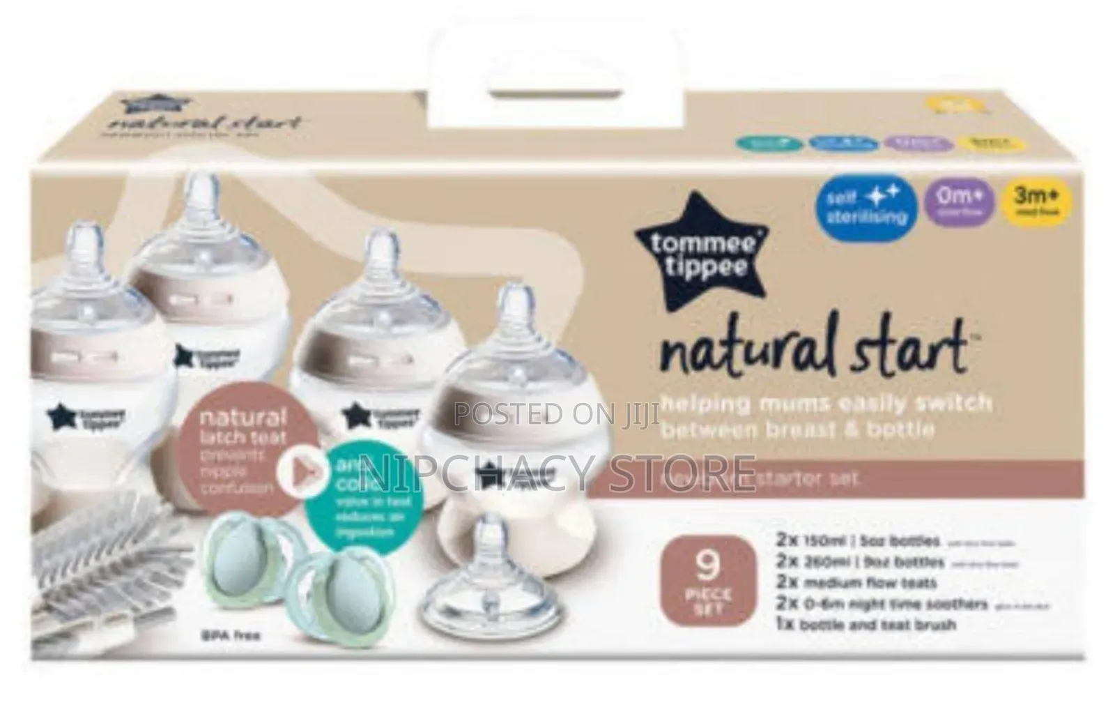 Original Tommee Tippee Baby Feeding Bottles Set