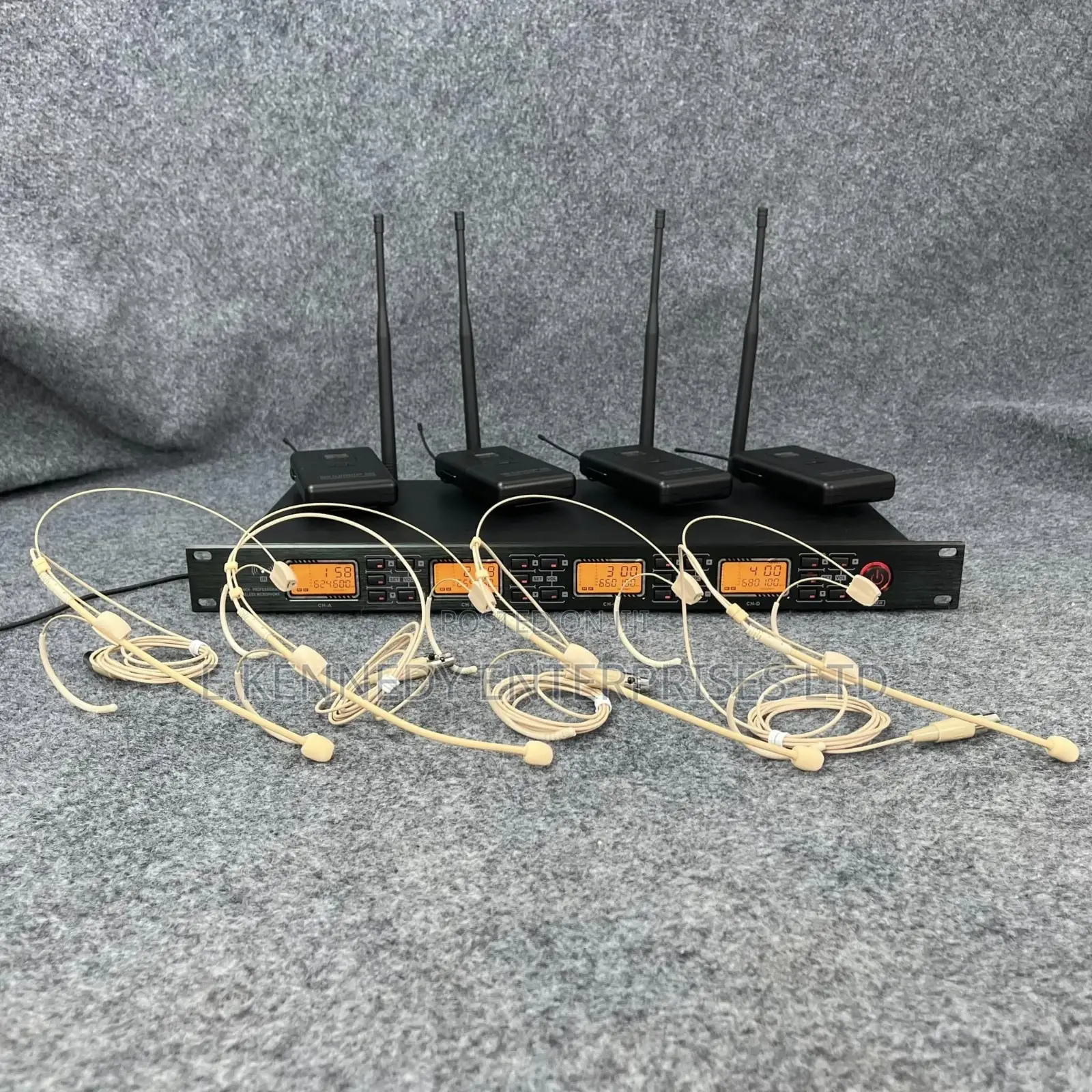4 Channel Professional Uhf Shure Wireless Headset Microphone