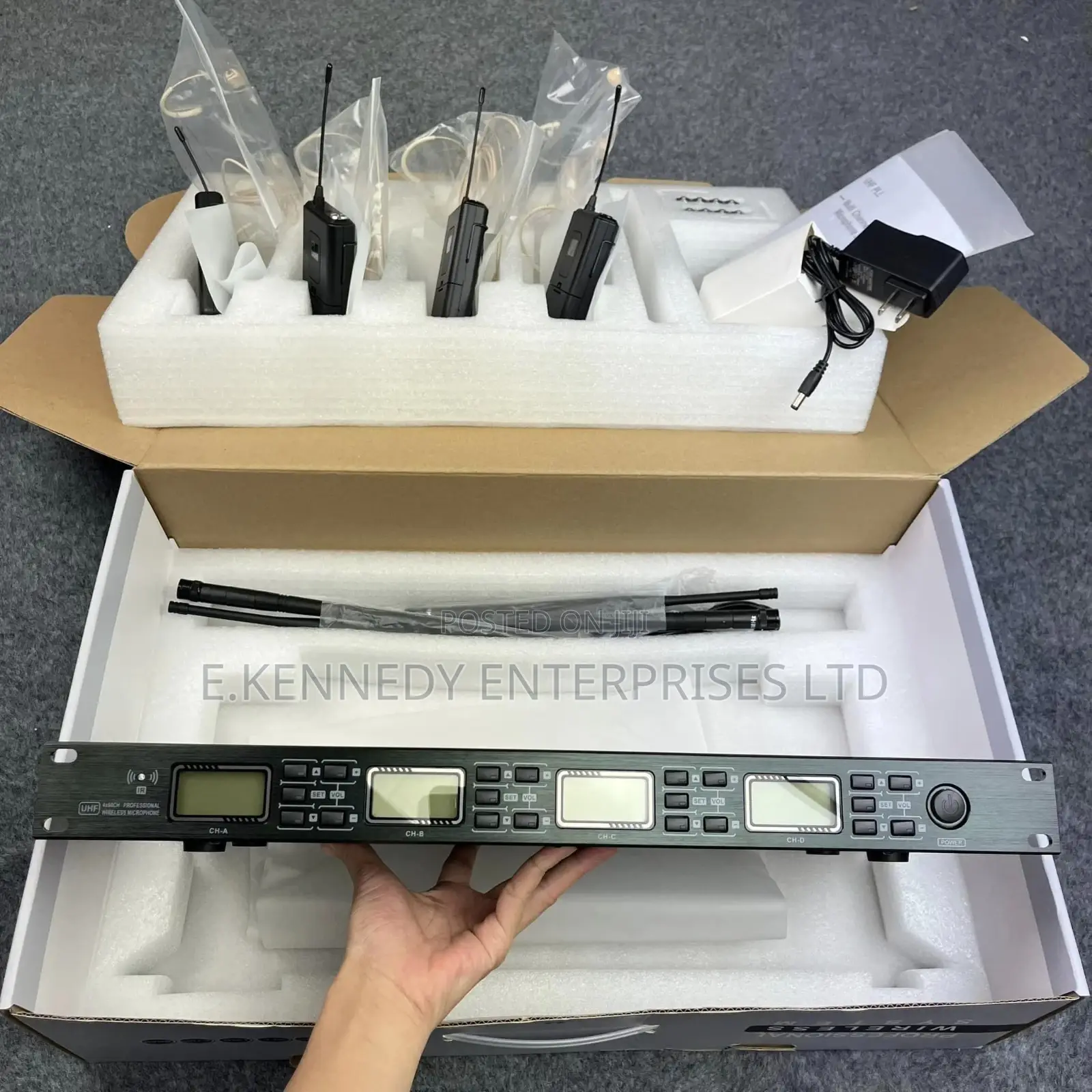 4 Channel Professional Uhf Shure Wireless Headset Microphone