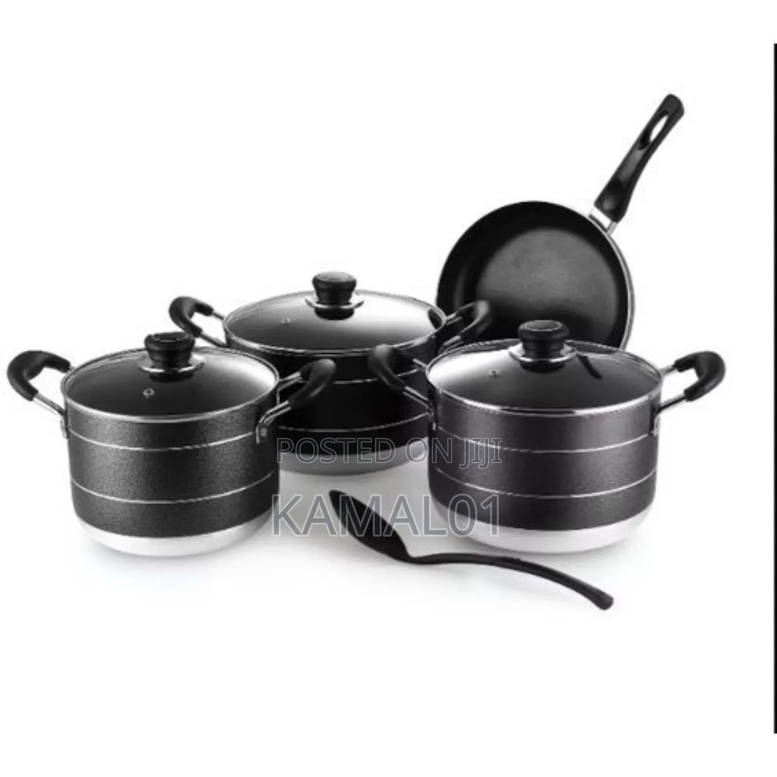 7 in 1 Big Size Non Stick Cooking Pots With Fry Pan