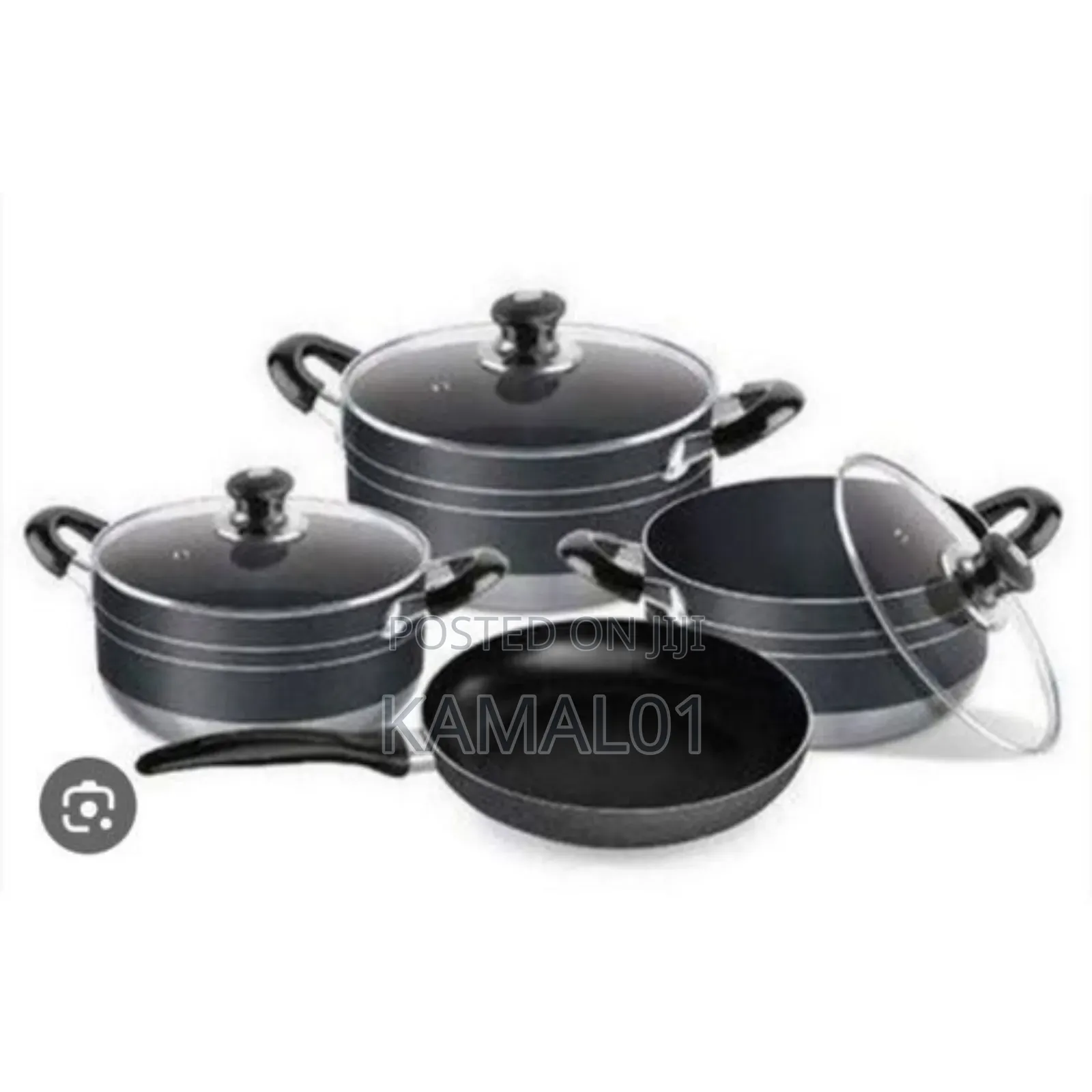 7 in 1 Big Size Non Stick Cooking Pots With Fry Pan
