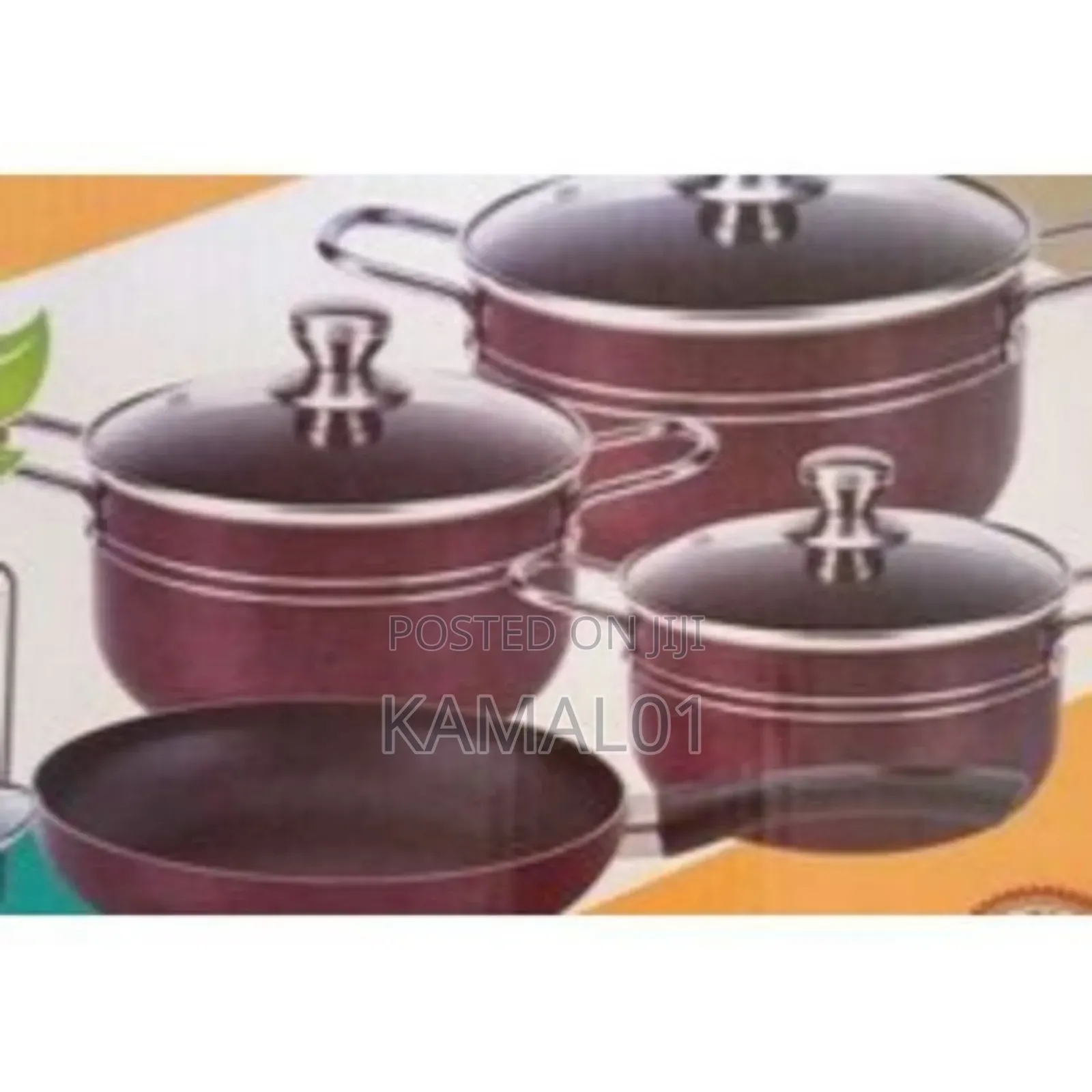 7 in 1 Big Size Non Stick Cooking Pots With Fry Pan