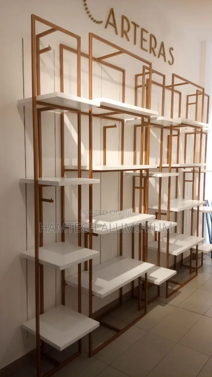 Bags and Clothes Stainless Boutique Display