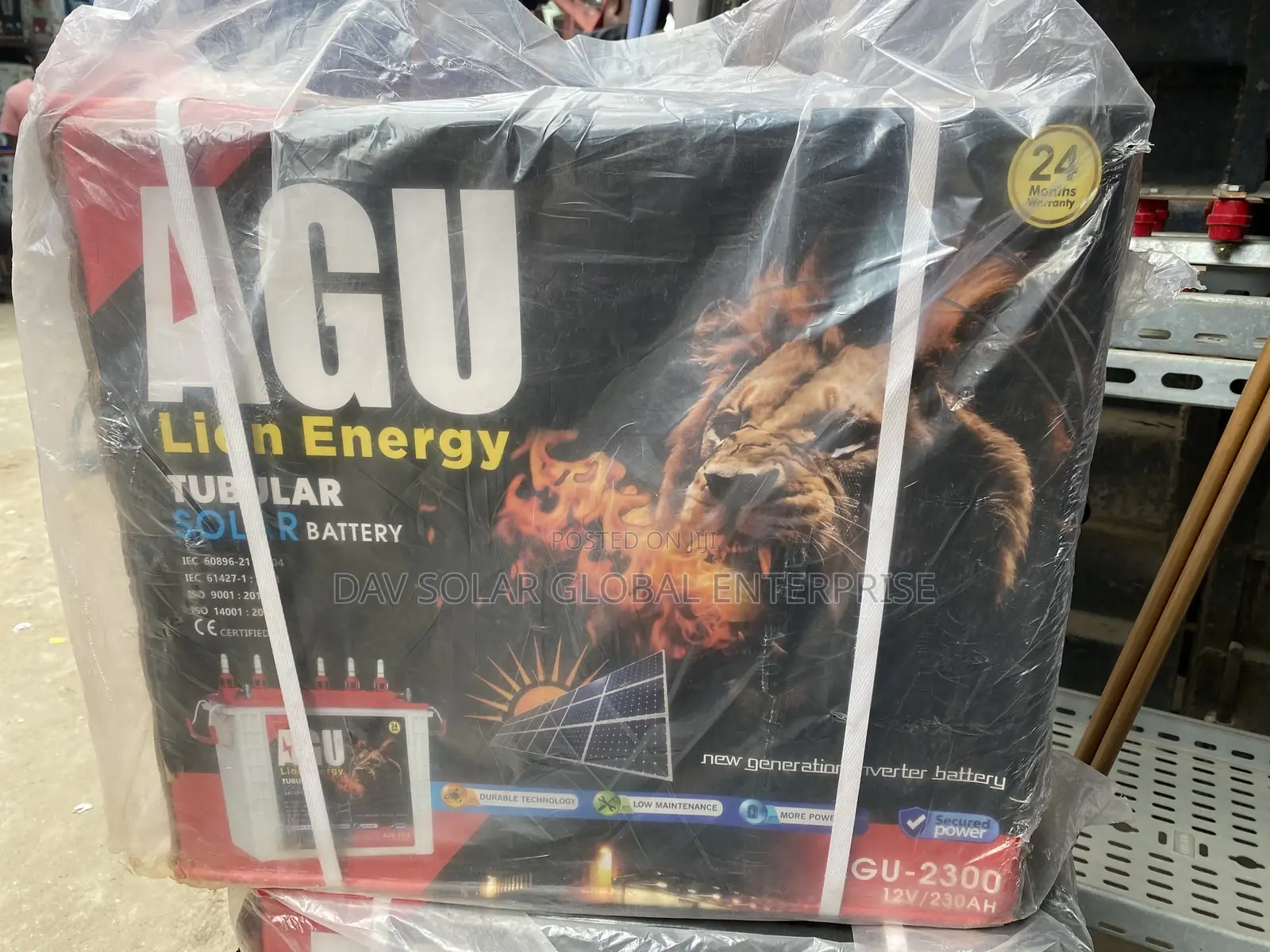AGU Solar Battery 230ah