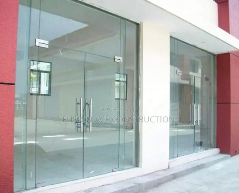 Plain Glass Frameless Doors And Tinted