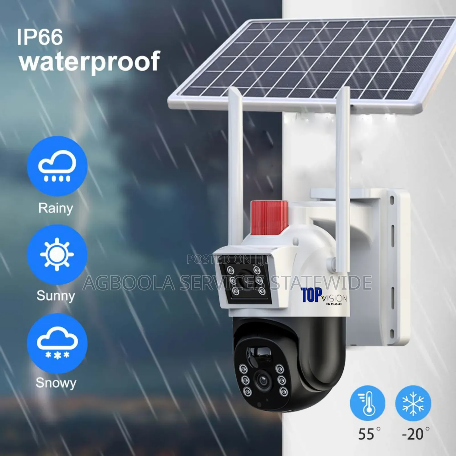 PTZ Double Lens Solar Camera