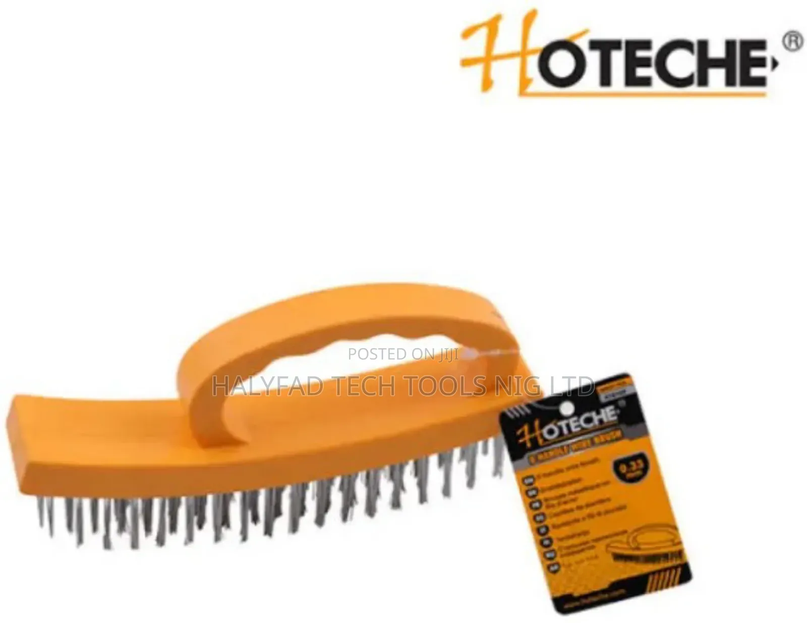 D Handle Wire Brush Straight Steel Wire Plastic Handle4 X 18