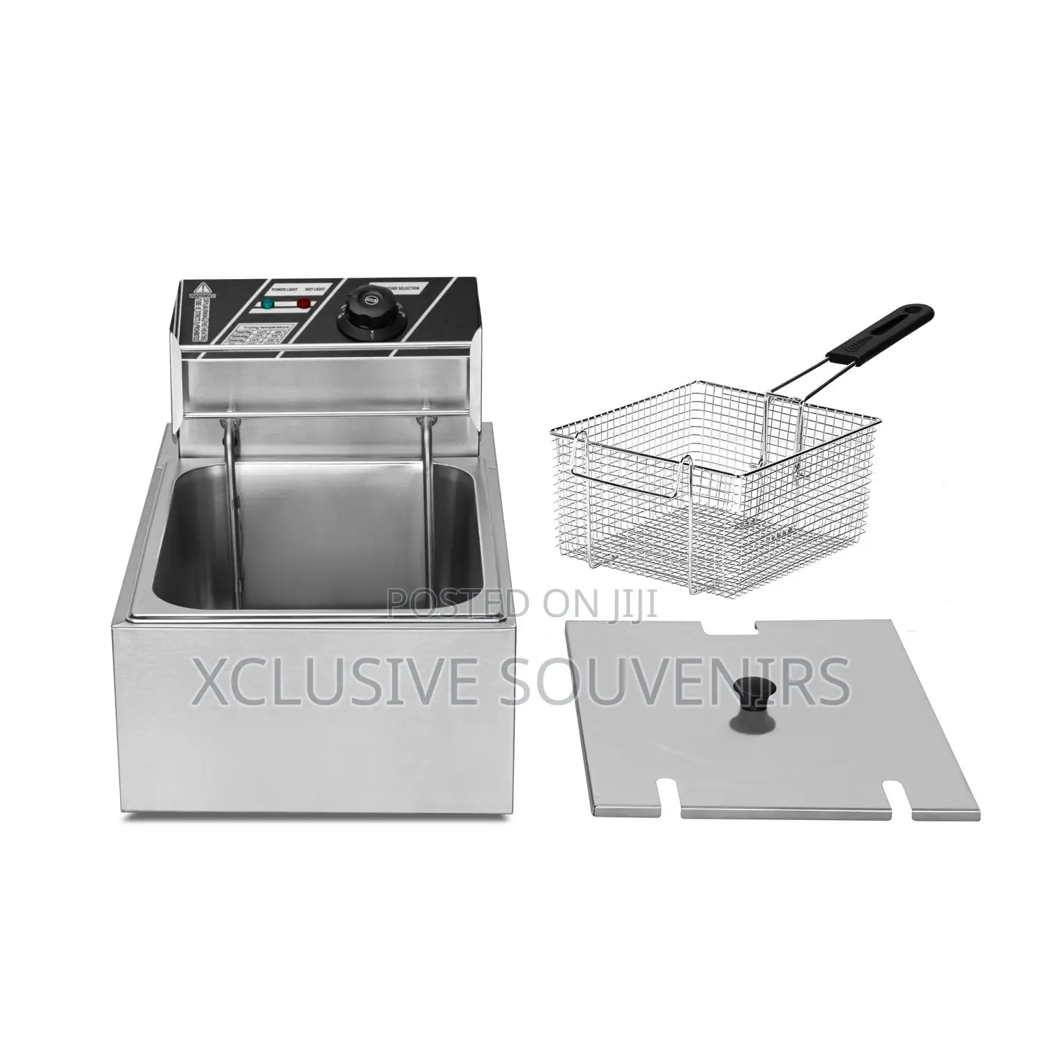 6L Food Grade Stainless Steel Electric Countertop Deep Fryer