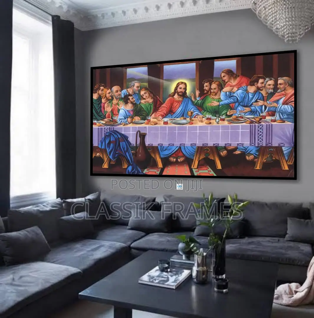 Hd Framed Jesus Christ Last Supper Painting Wall Art