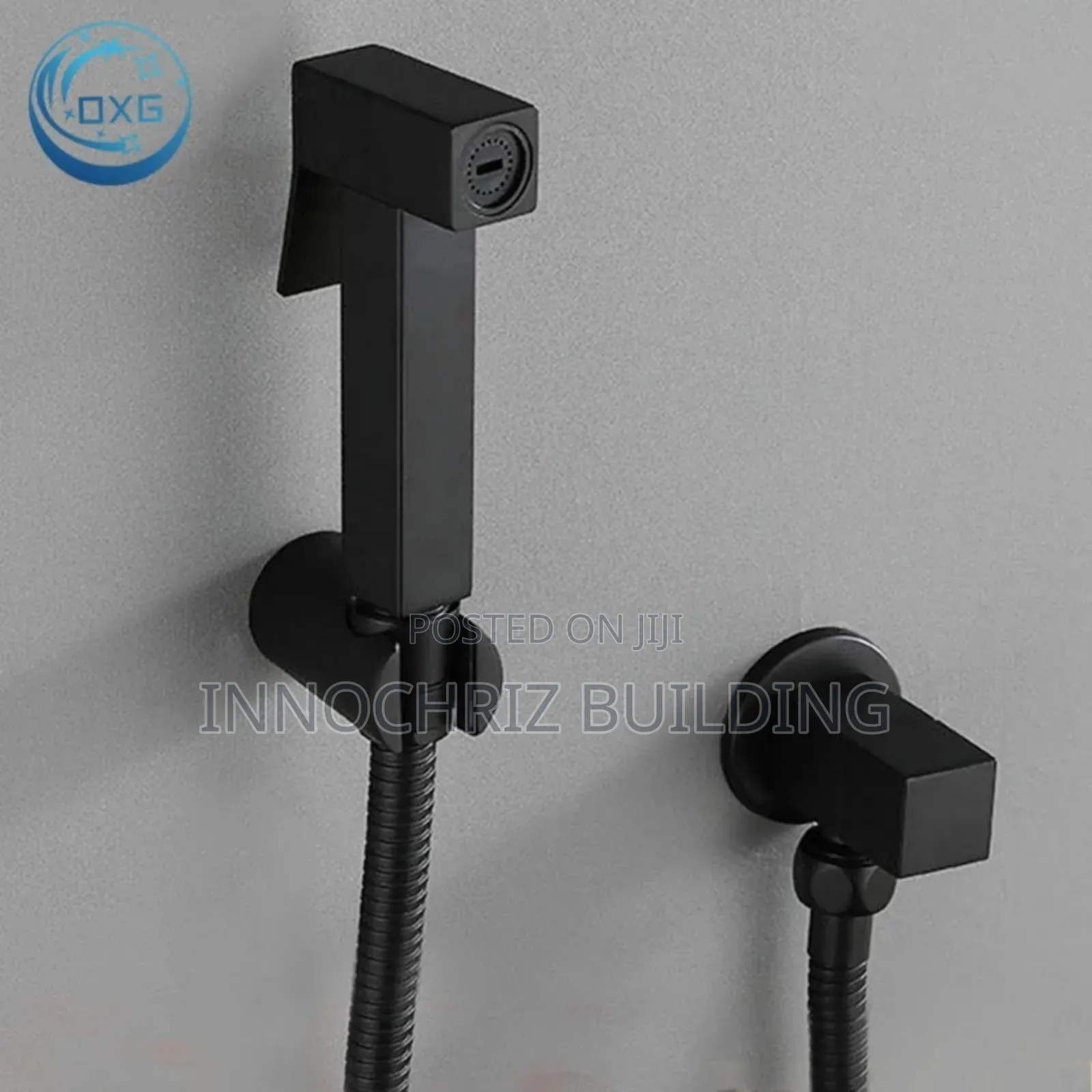 Black Pressing Shower With Tee Tap