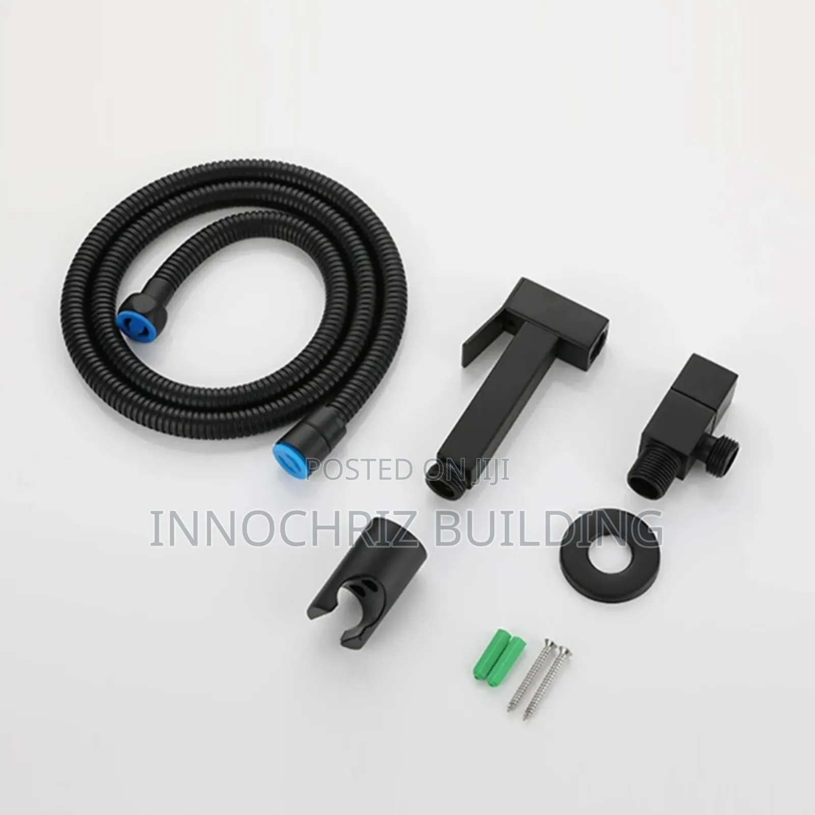 Black Pressing Shower With Tee Tap