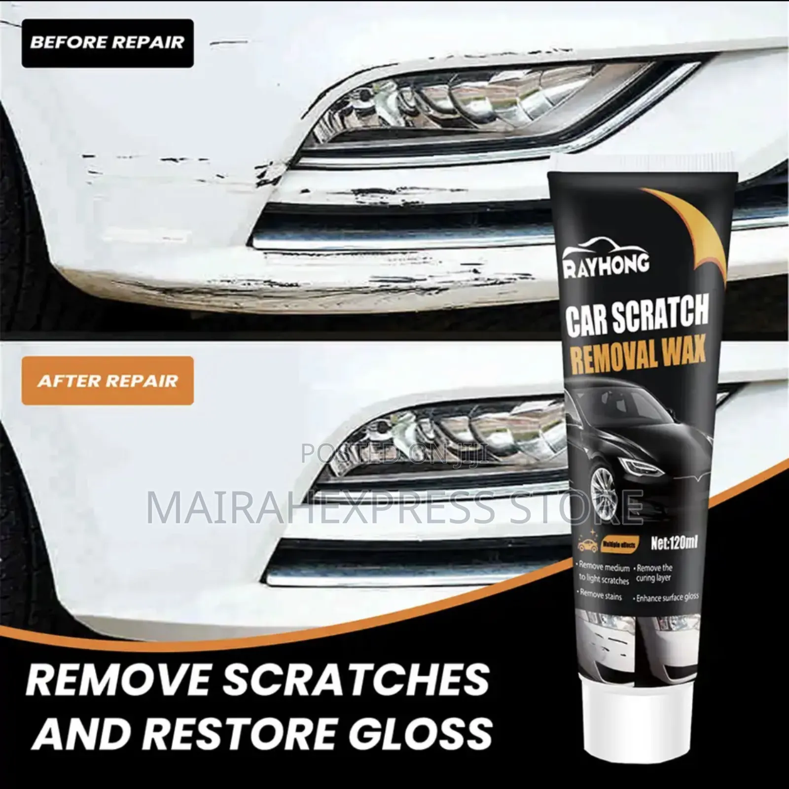 Rayhong Car Scratch Remover Wax – 120ml