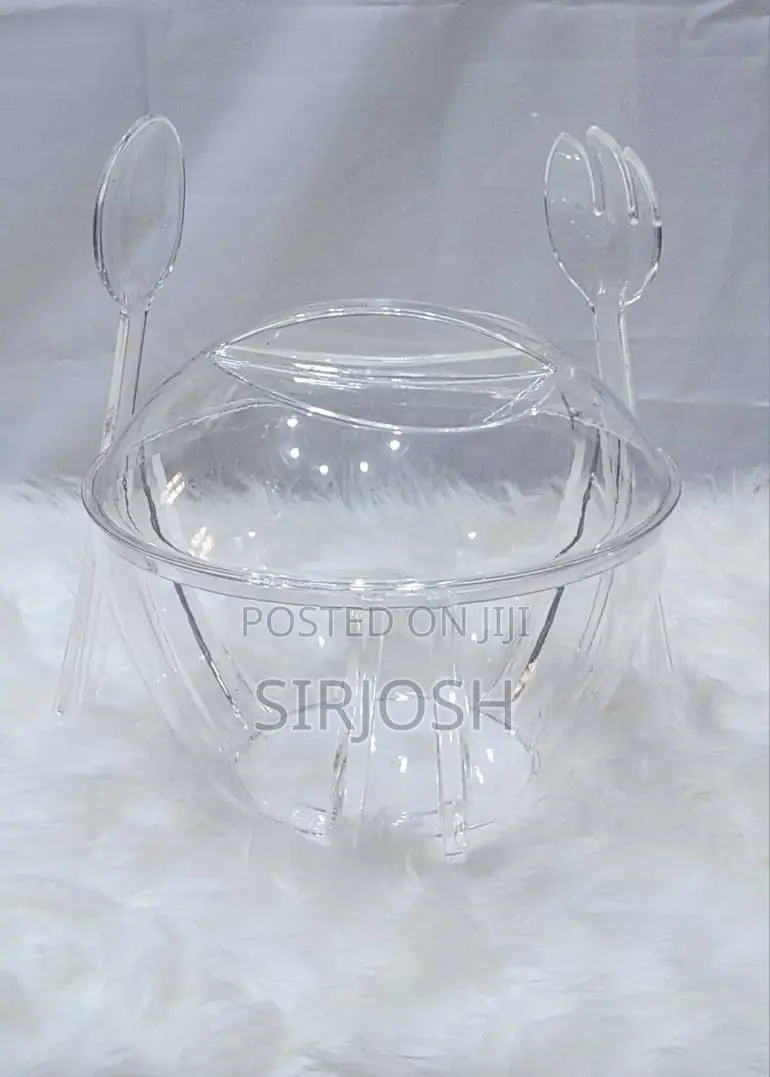 High Quality Acrylic Luxury Salad Mixing Bowl