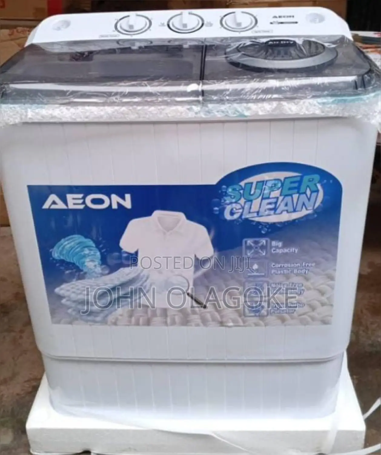 Aeon 5l Double Tube Semi Automatic Washing Machine
 5kg