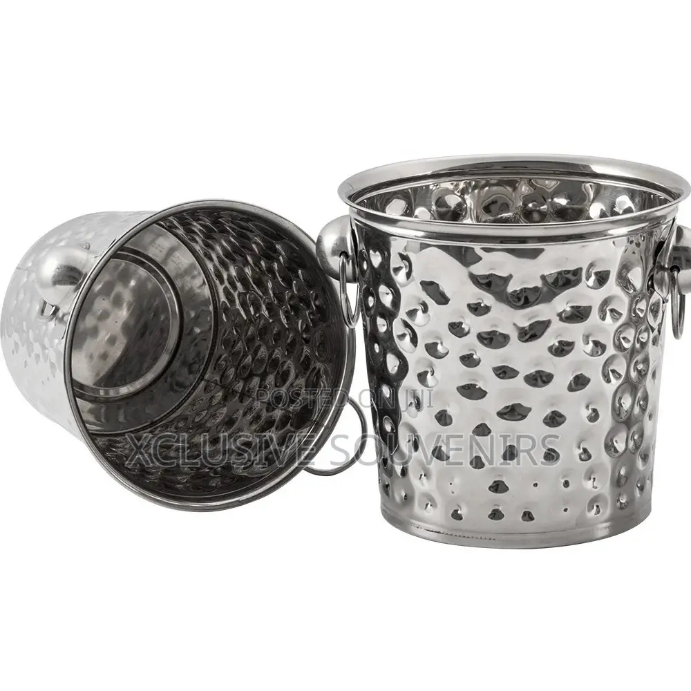 5liters High Quality Hammered Champagne Ice Bucket for Party
