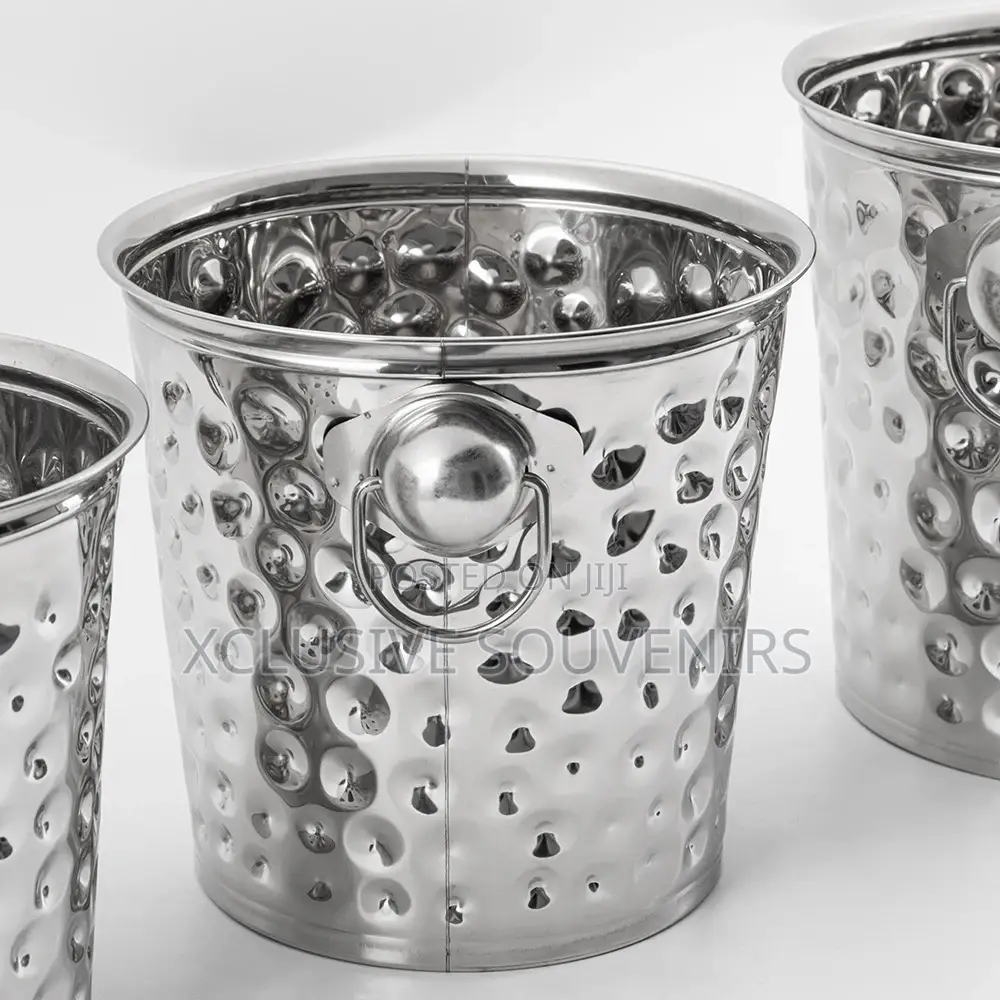 5liters High Quality Hammered Champagne Ice Bucket for Party