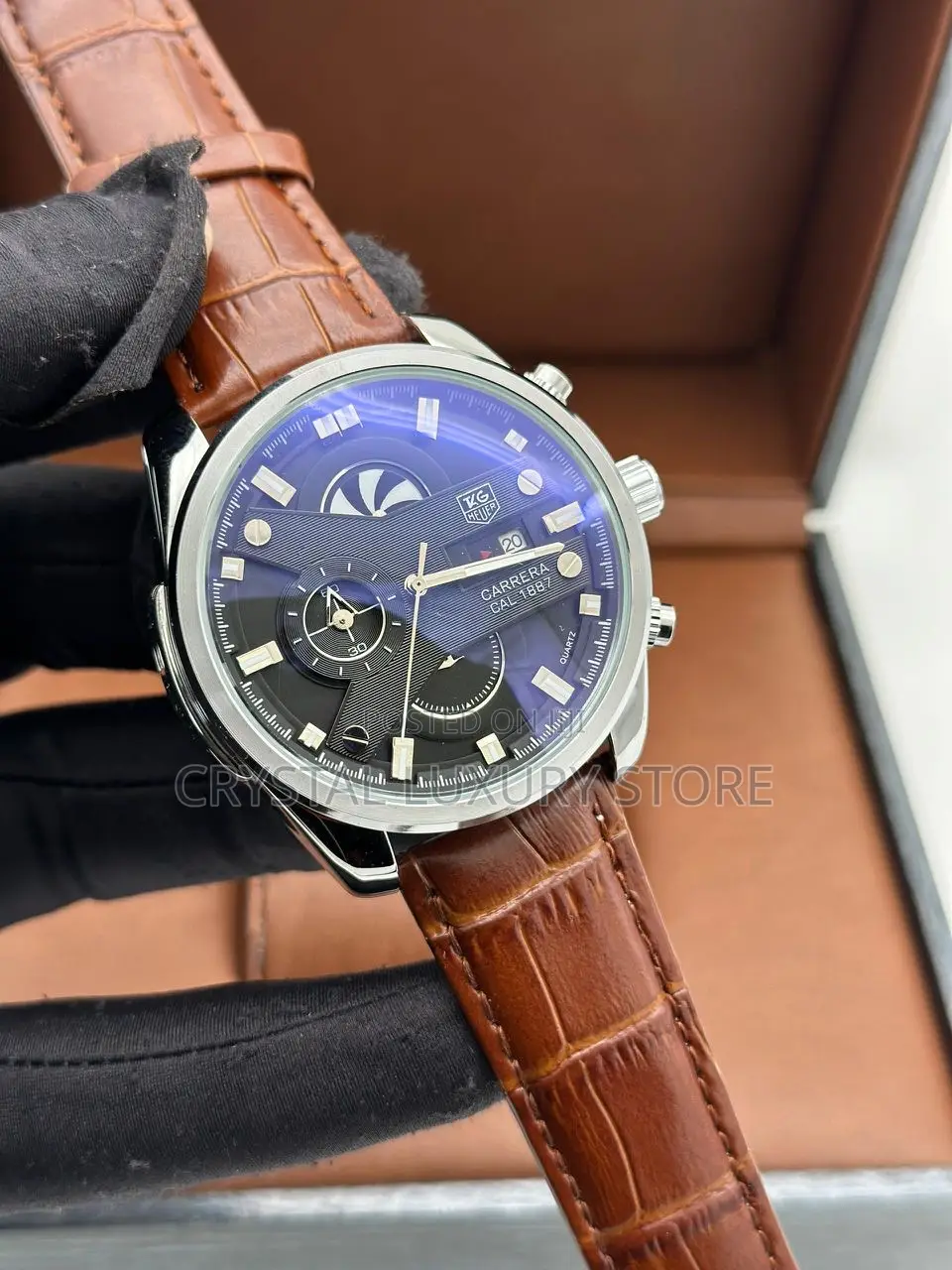 Carrera Quality Luxury Genuine Leather Wristwatch