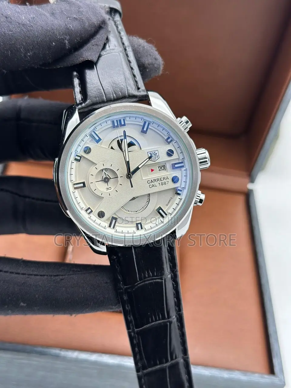 Carrera Quality Luxury Genuine Leather Wristwatch
