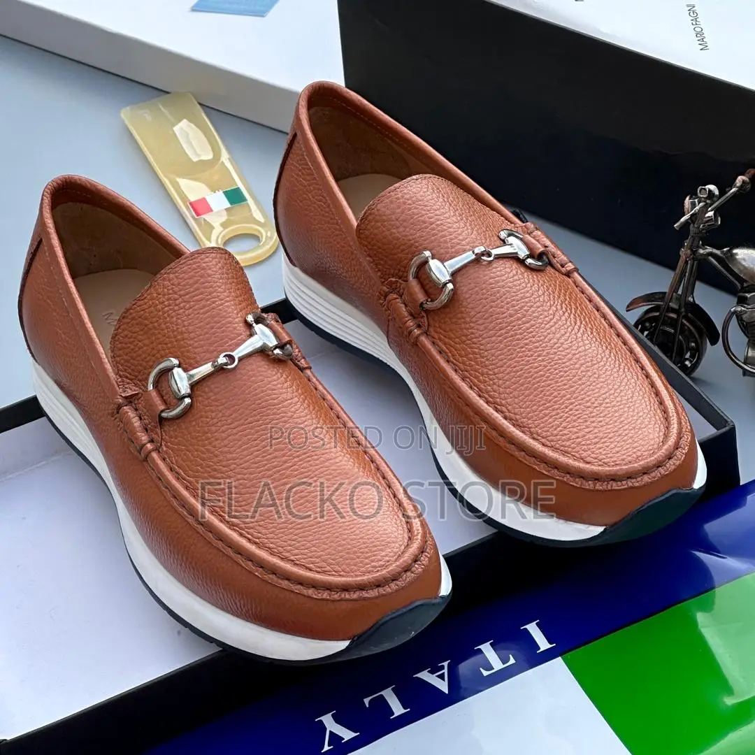 Original Mario Fagni Brown Leather Sneakers