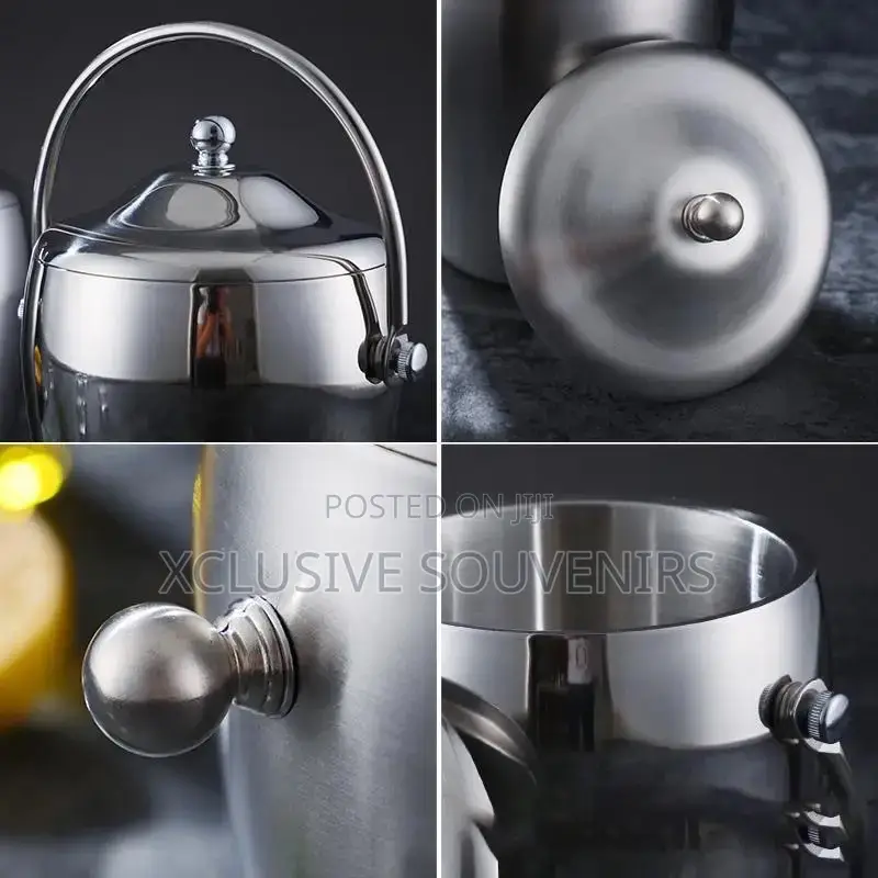 2liter Stainless Steel Champagne Ice Bucket With Lid
