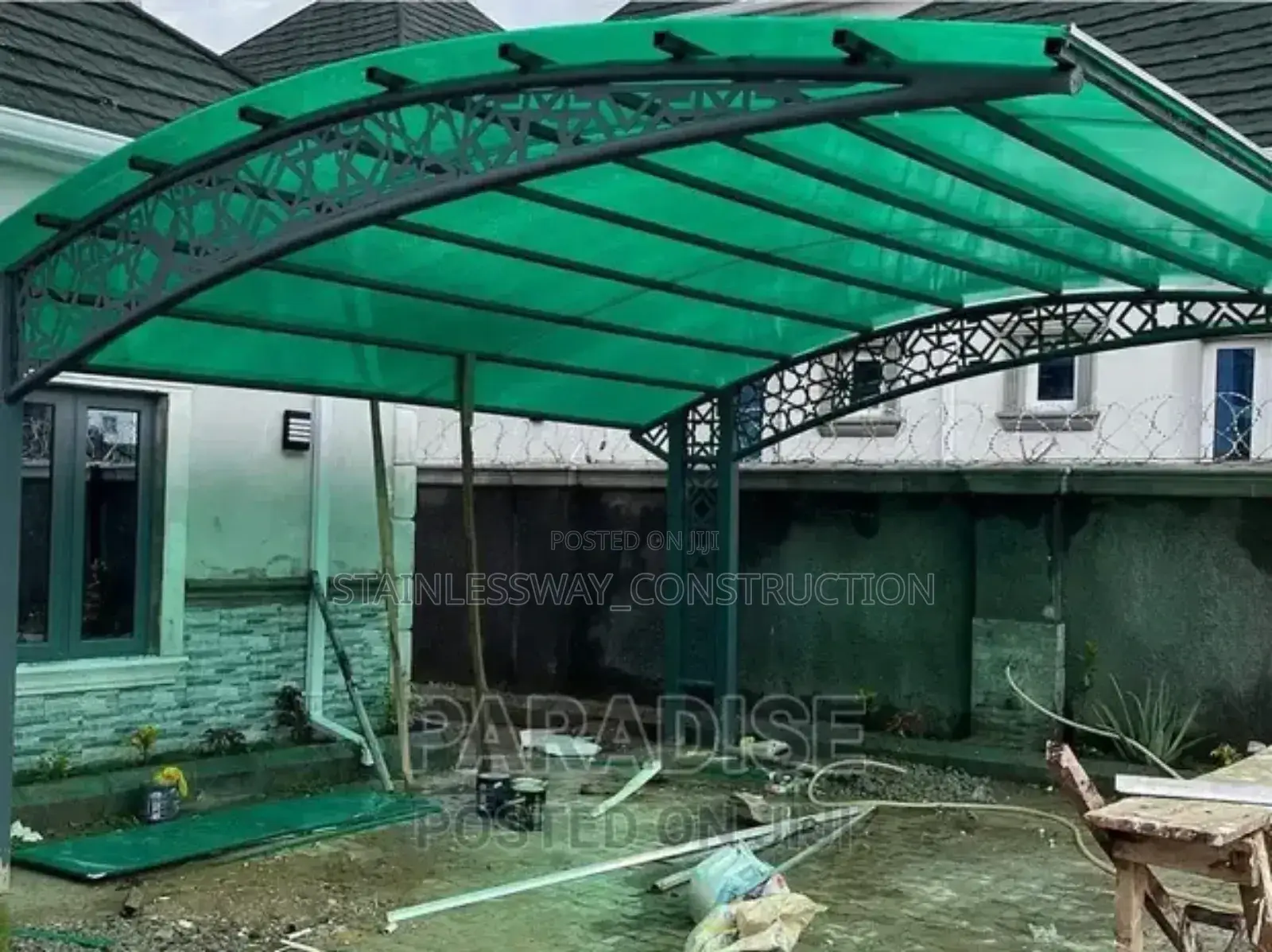 Laser Cut CARPORT Artist DESIGN FOR 2 CARS