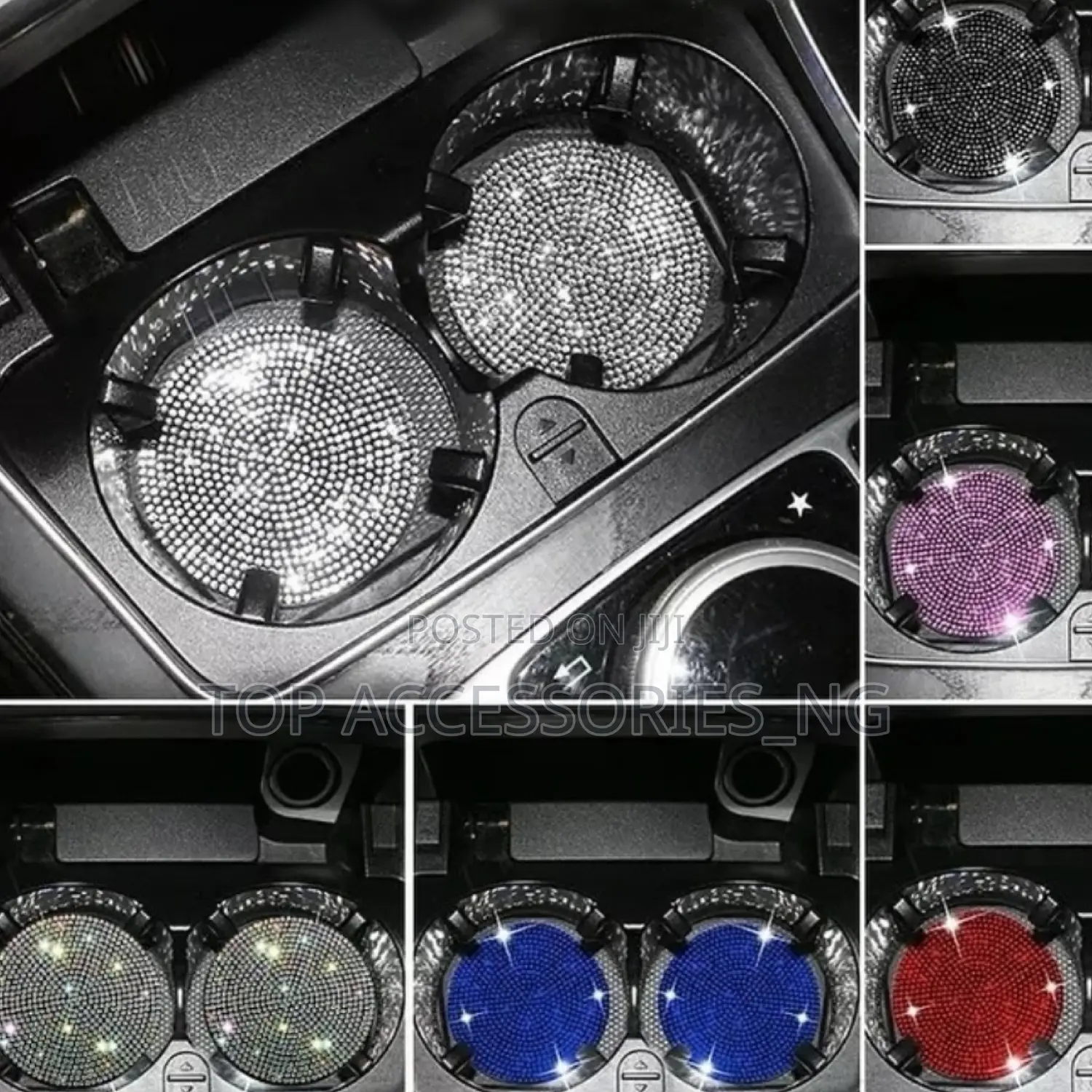 Glitters / Diamond Encrusted Cup Holder Mat
