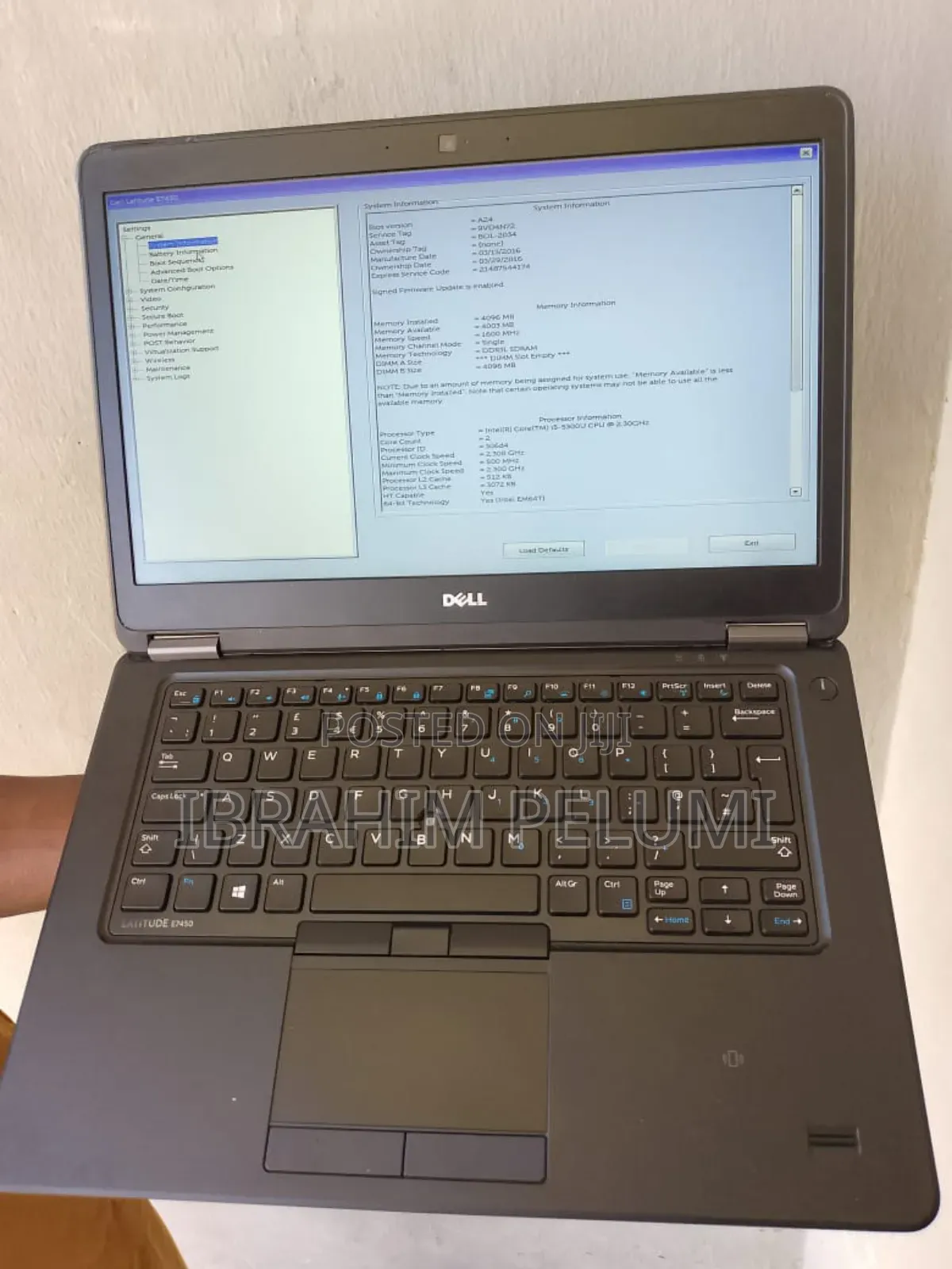 Laptop Dell Latitude E7450 4GB Intel Core I5 HDD 500GB