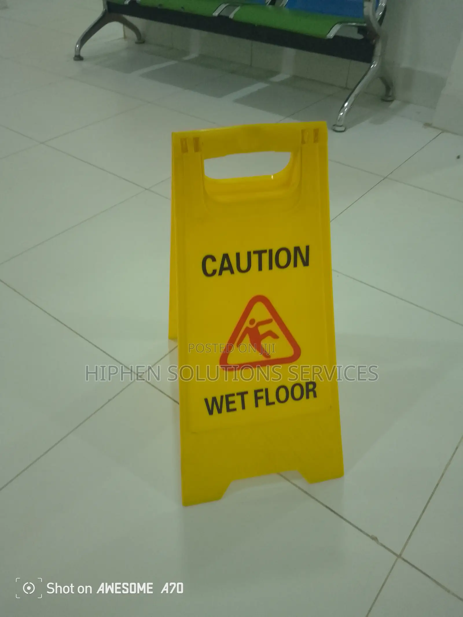 Portable Wearing Caution Wet Floor Sign