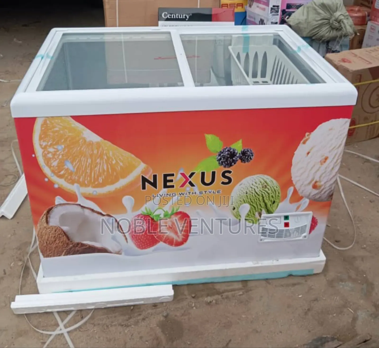 Original Nexus 350litters Showcase Double Frezzer Door 100%Copper