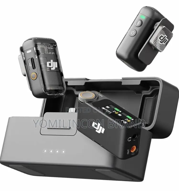 DJI Mic 2, Wireless Lavalier Microphone, Noise Cancelling