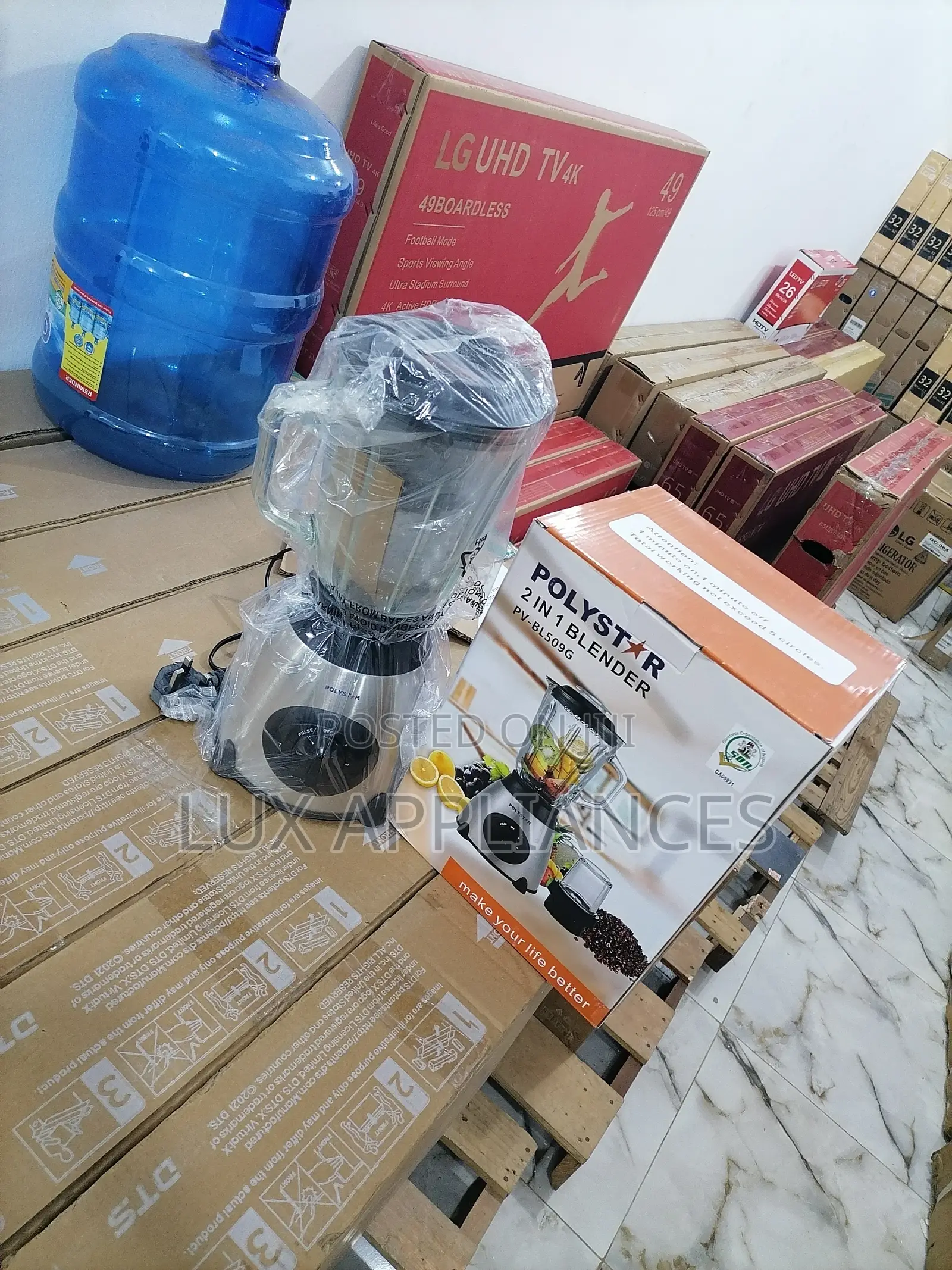 Top Selling Polystar Glass Jar 1.5litres Cup 2in1 Blender