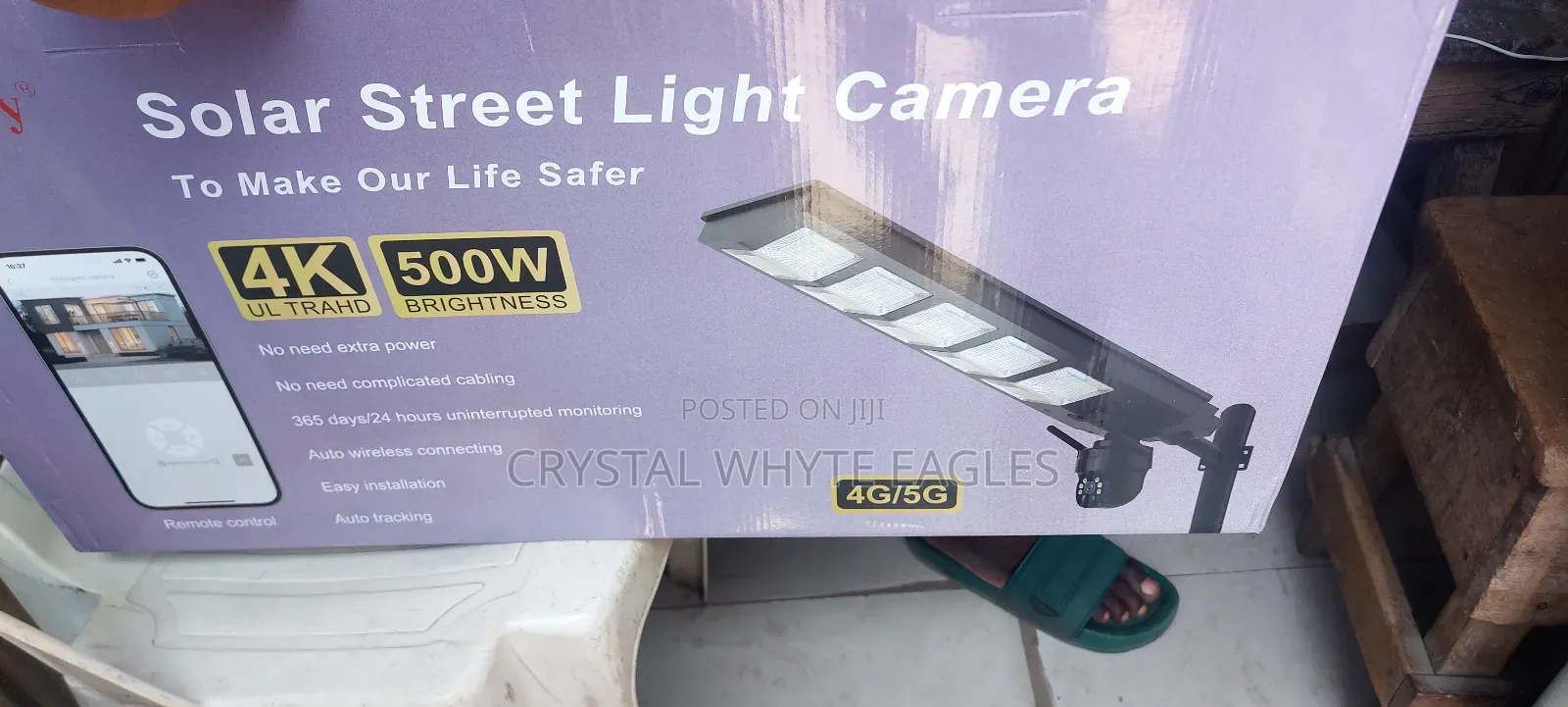 500w Solar Lighting +Ptz Camera