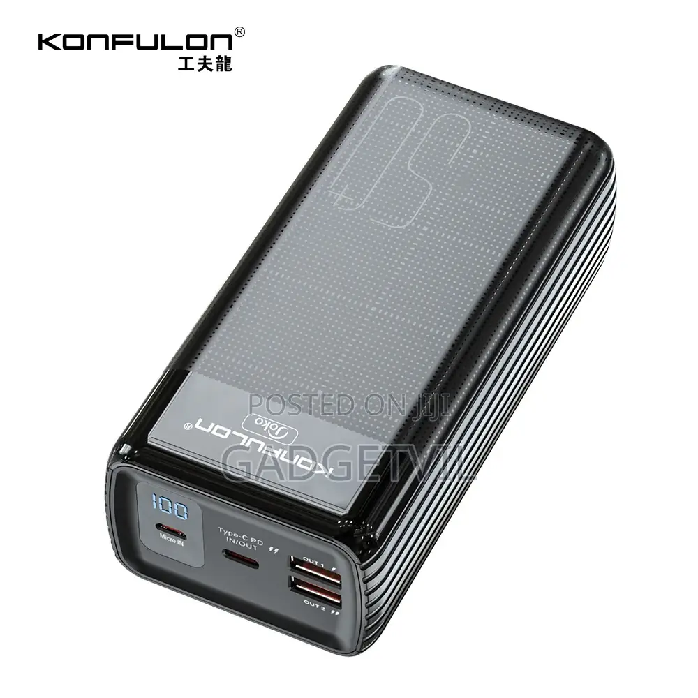 50000mah 22.5W KONFULON Fast Charge Power Bank Real Capacity
