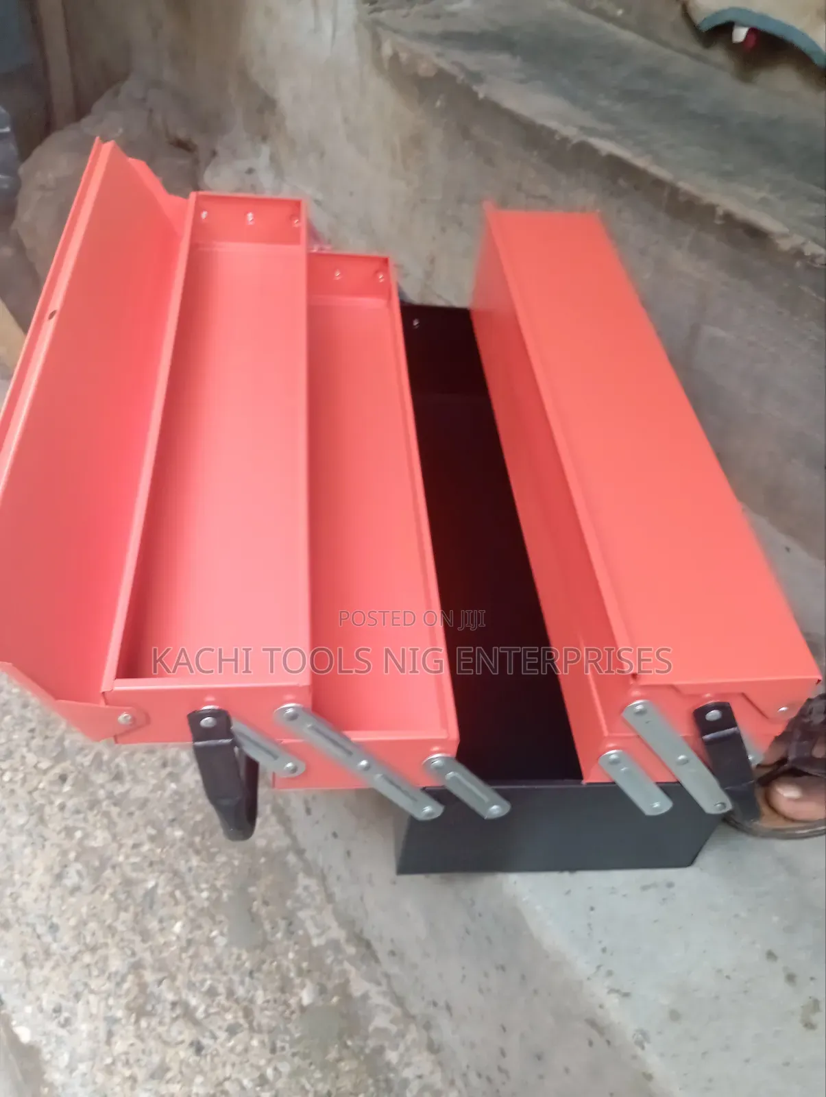 Empty Metal Tools Box