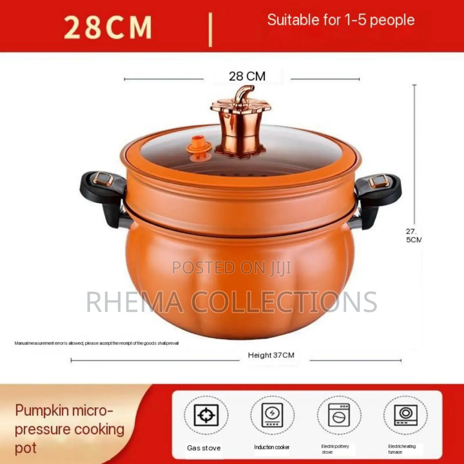 8l Pumpkin Micro-Pressure Spill Proof Nonstick Pot