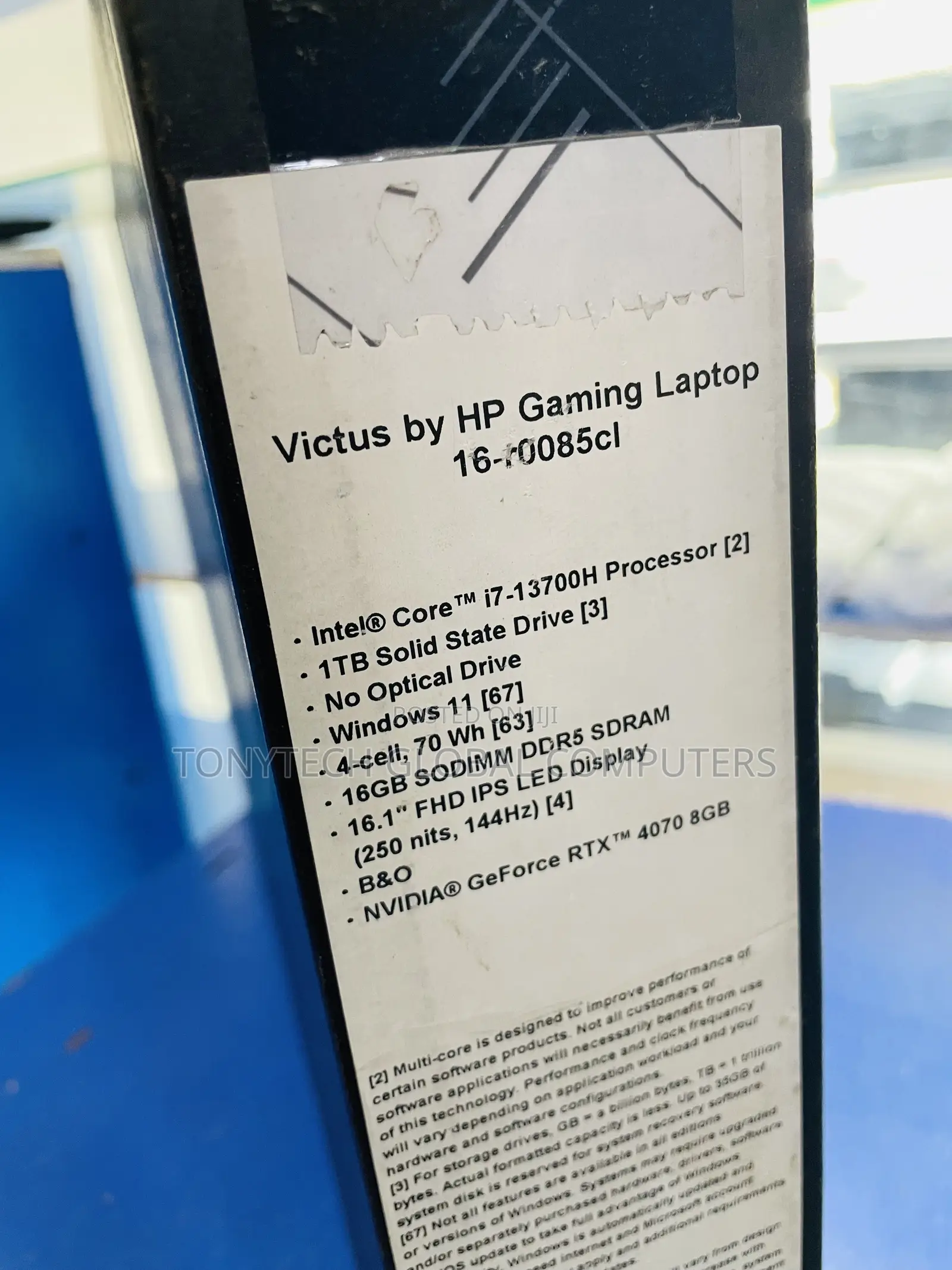 New Laptop HP Victus 16 16GB Intel Core i7 SSD 1T