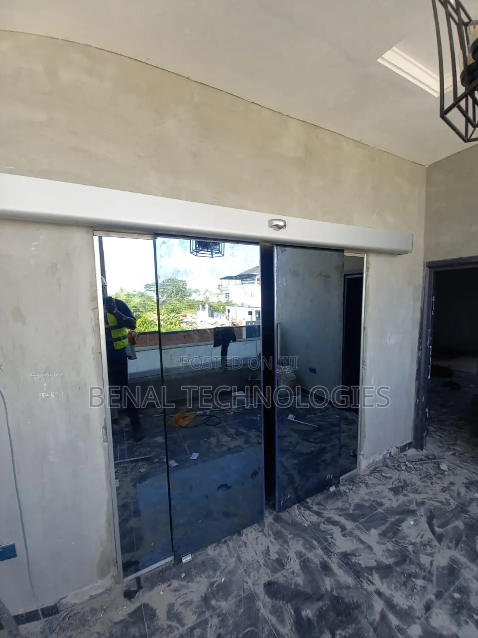 Sensor-Tracked Sliding Door