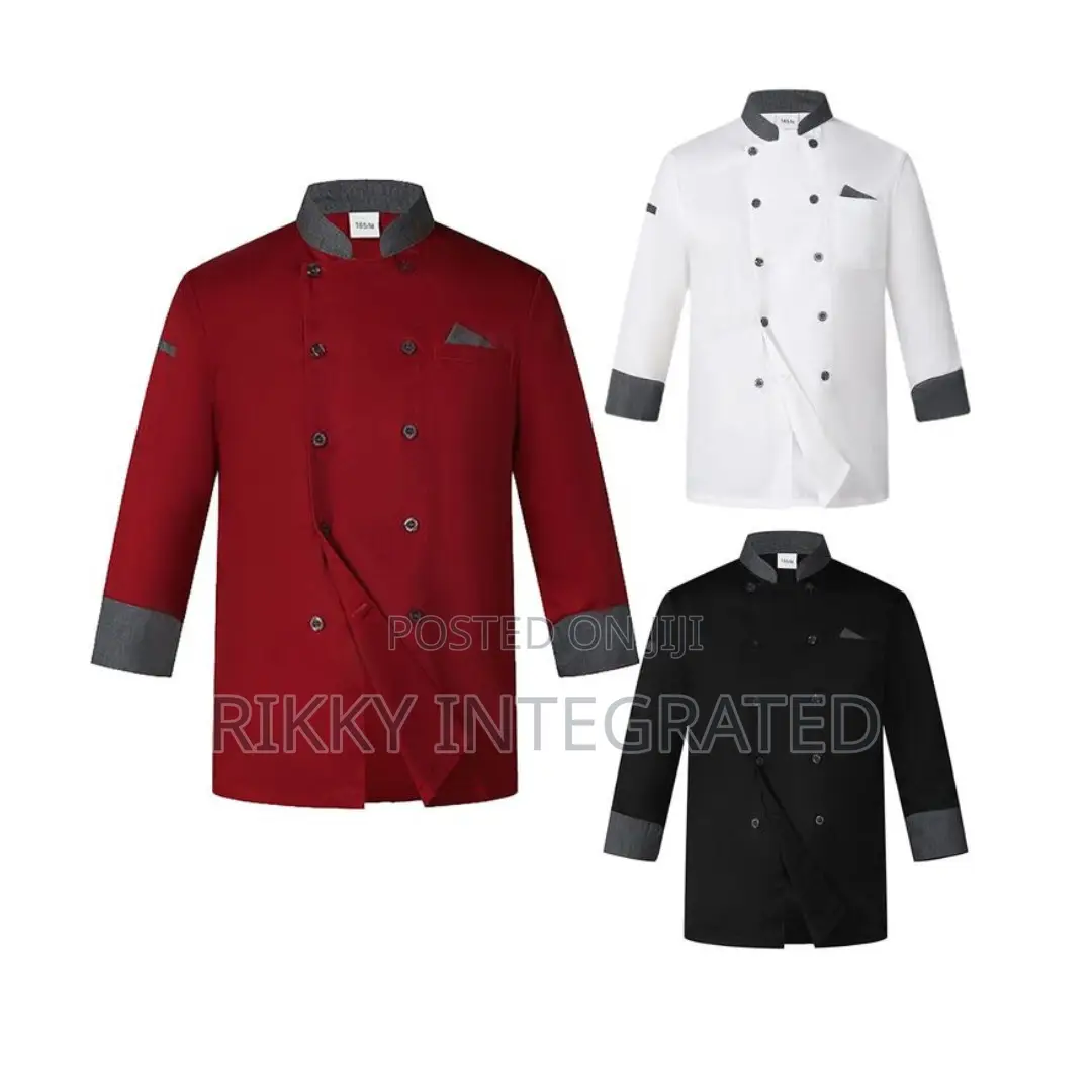 Unisex Long Sleeve Chef Uniform. Customize With Your Logo