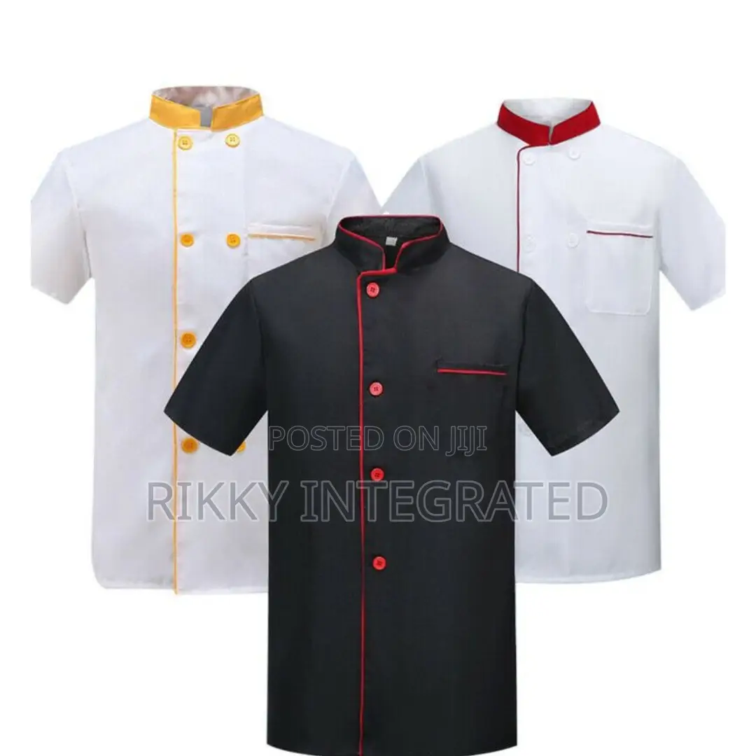 Unisex Short Sleeve Chef Uniform. Customize With Your Brand