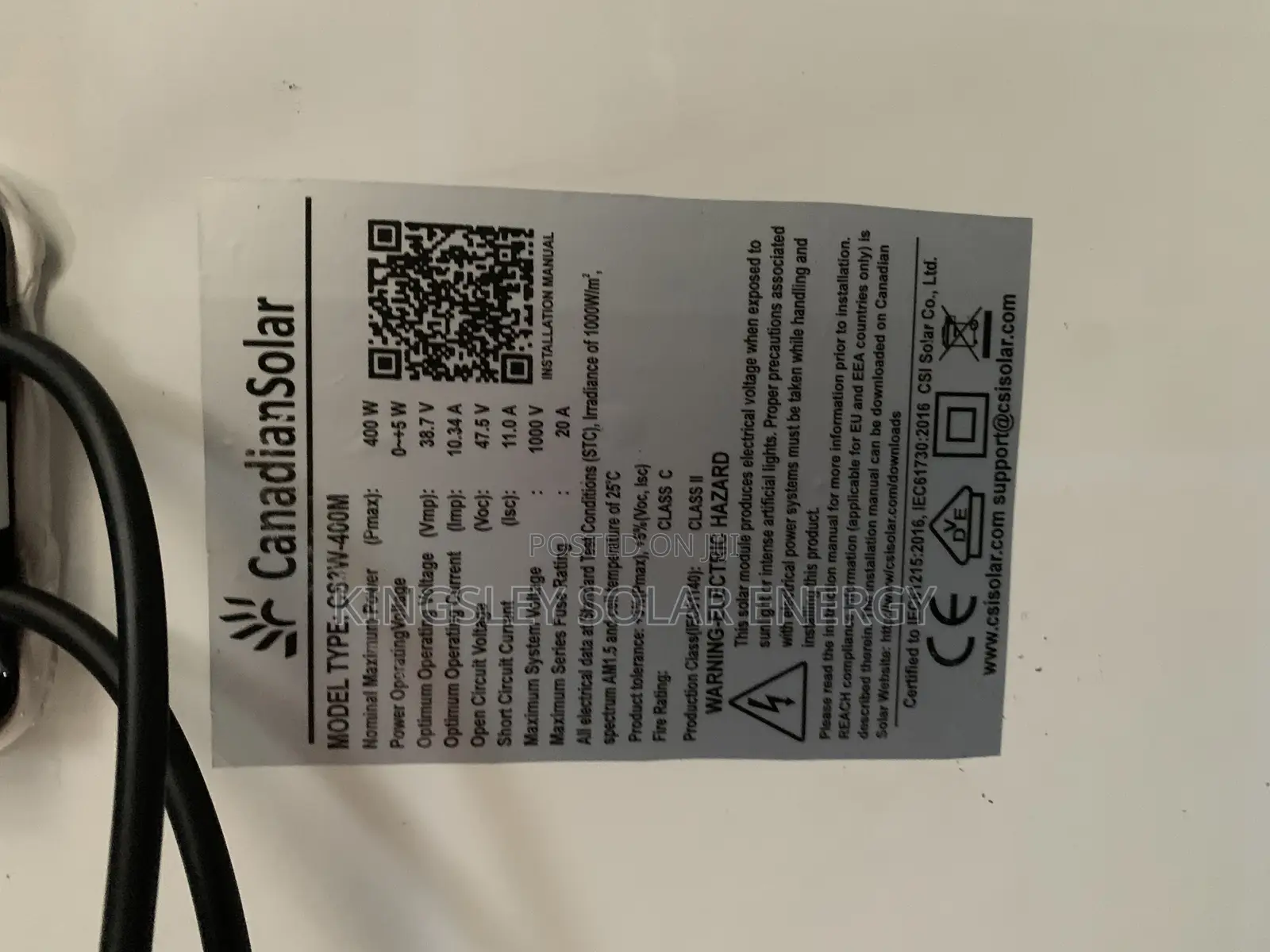 400w Canadian Solar Panel